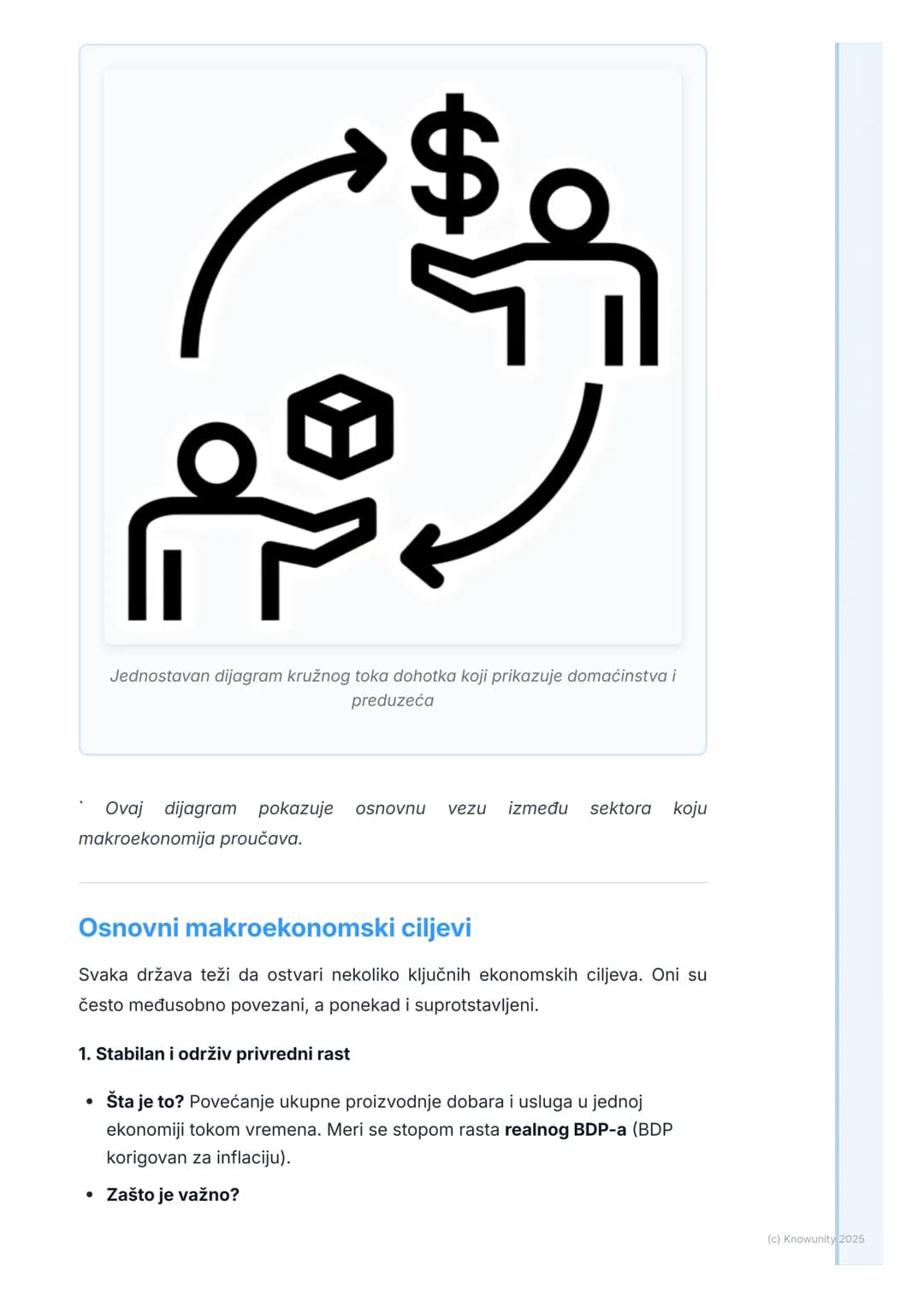 # Šta je makroekonomija?

## Definicija i predmet izučavanja makroekonomije

Makroekonomija je grana ekonomske nauke koja proučava ponašanje