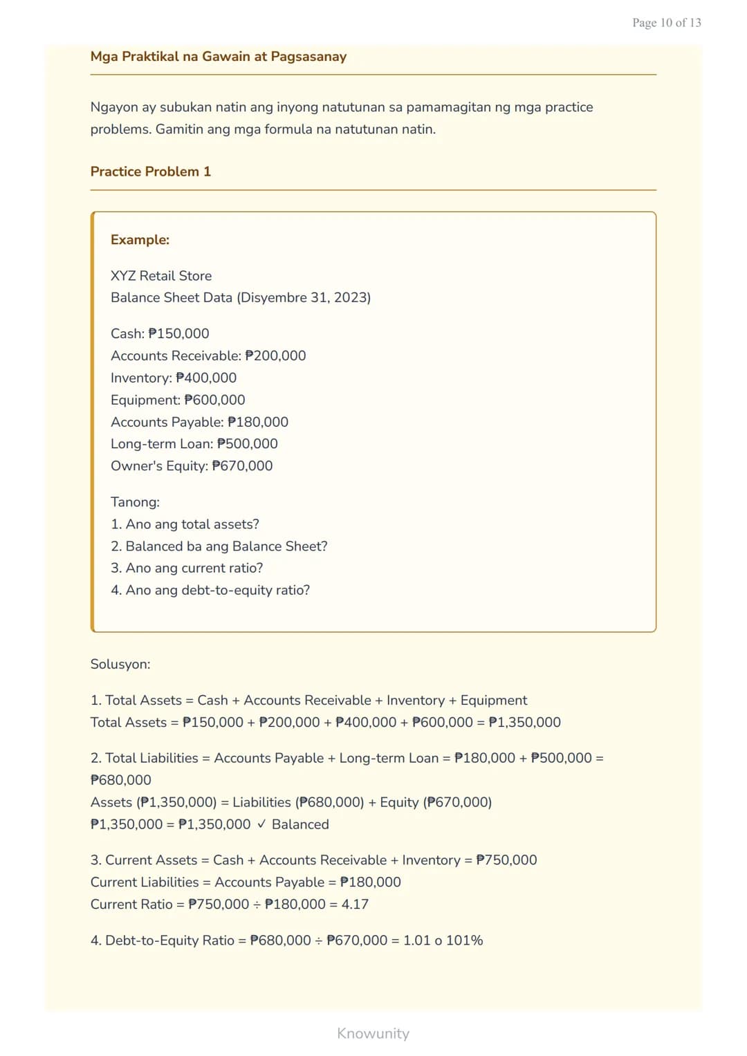 # Pag-aanalisa ng Financial Statements: Pagbasa ng Balance Sheet

Matututuhan ang pagbabasa at pag-unawa sa Balance Sheet ng mga kompanya

#
