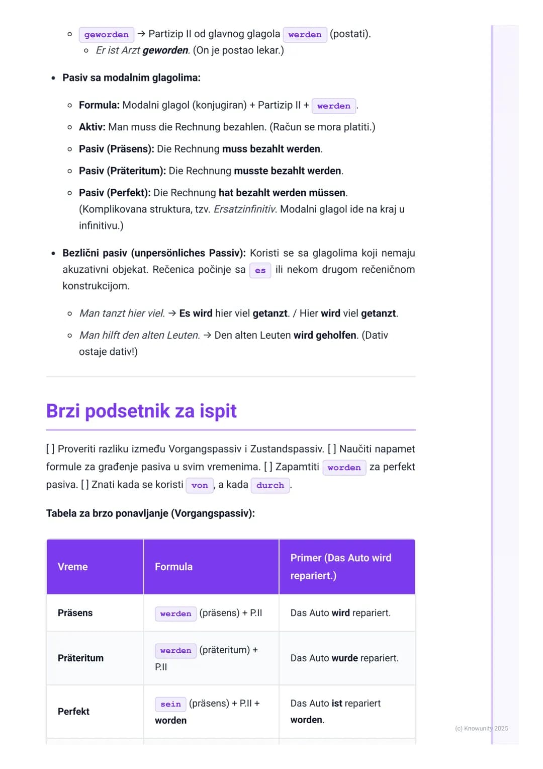 # Pasiv (Sve vrste i vremena)

Uvod i pregled pasiva

Pasiv se koristi kada radnja (šta se dešava) ili stanje (kakav je rezultat) važnije od