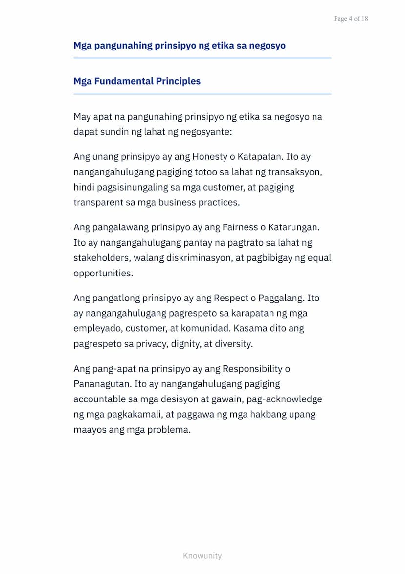 Panimula sa Etika ng Negosyo: Mga Isyu sa Makabagong
Negosyo
Pag-aaral ng mga prinsipyo ng etika sa
negosyo at mga isyu sa kasalukuyan
Mga L