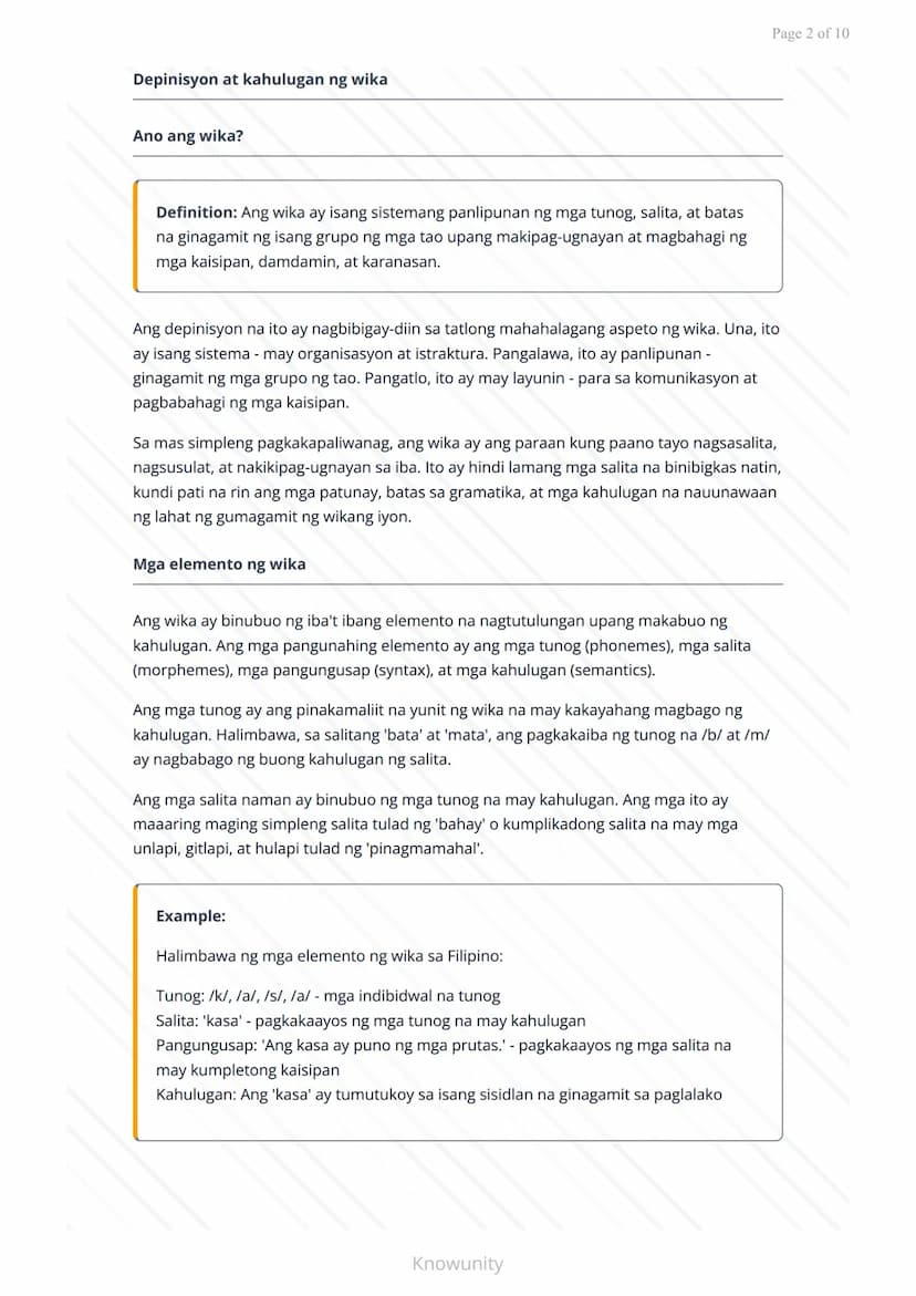 Kalikasan, Katangian, at Kahalagahan ng Wika sa Komunikasyon
Pag-aaral sa kahulugan, gampanin, at mga katangian ng wika
Mga Layuning Pang-ed