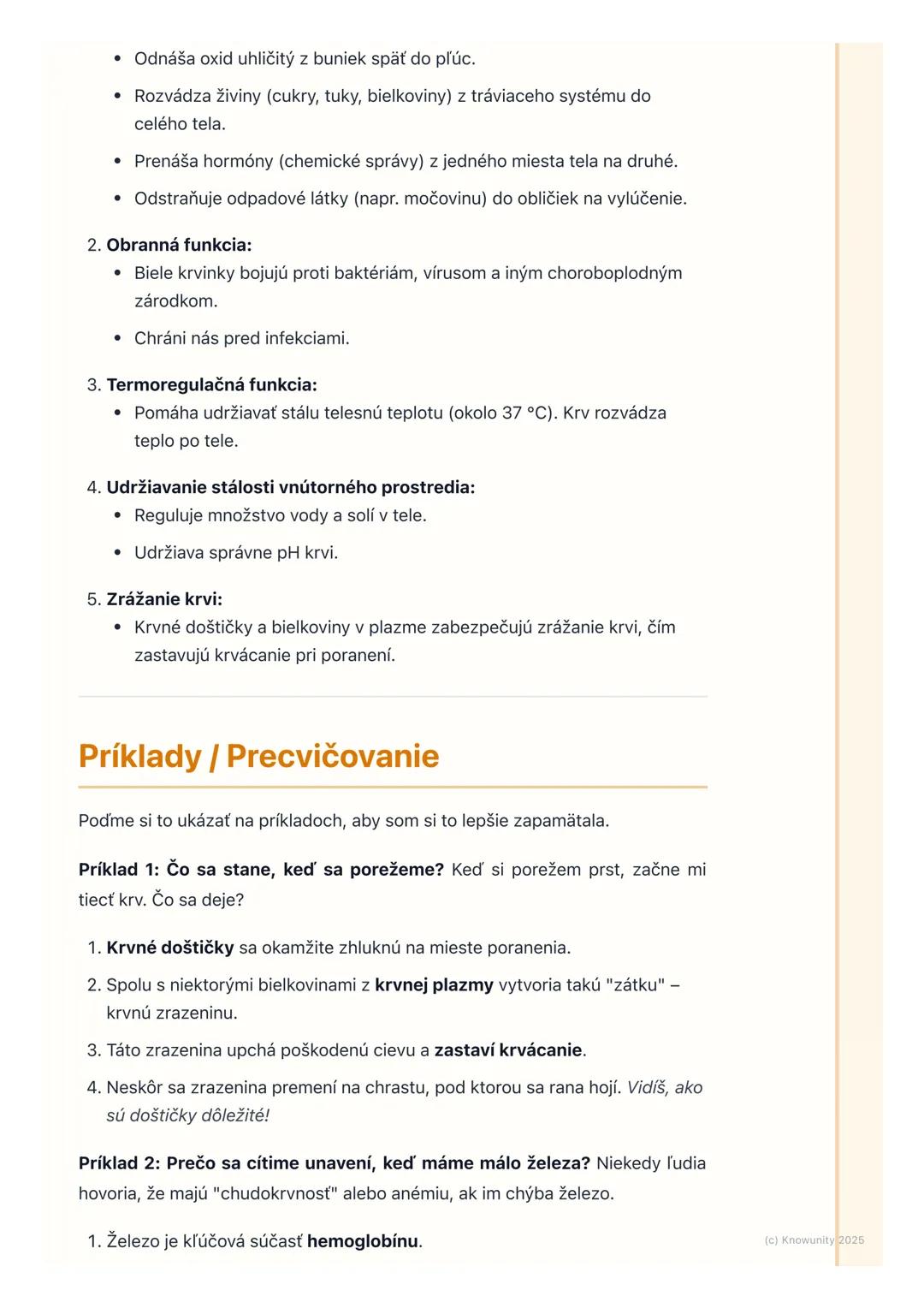 # Krv - zloženie a funkcia

Prehľad / Úvod

Krv je super dôležitá tekutina v našom tele. Je to vlastne také špeciálne tekuté
tkanivo, ktoré 