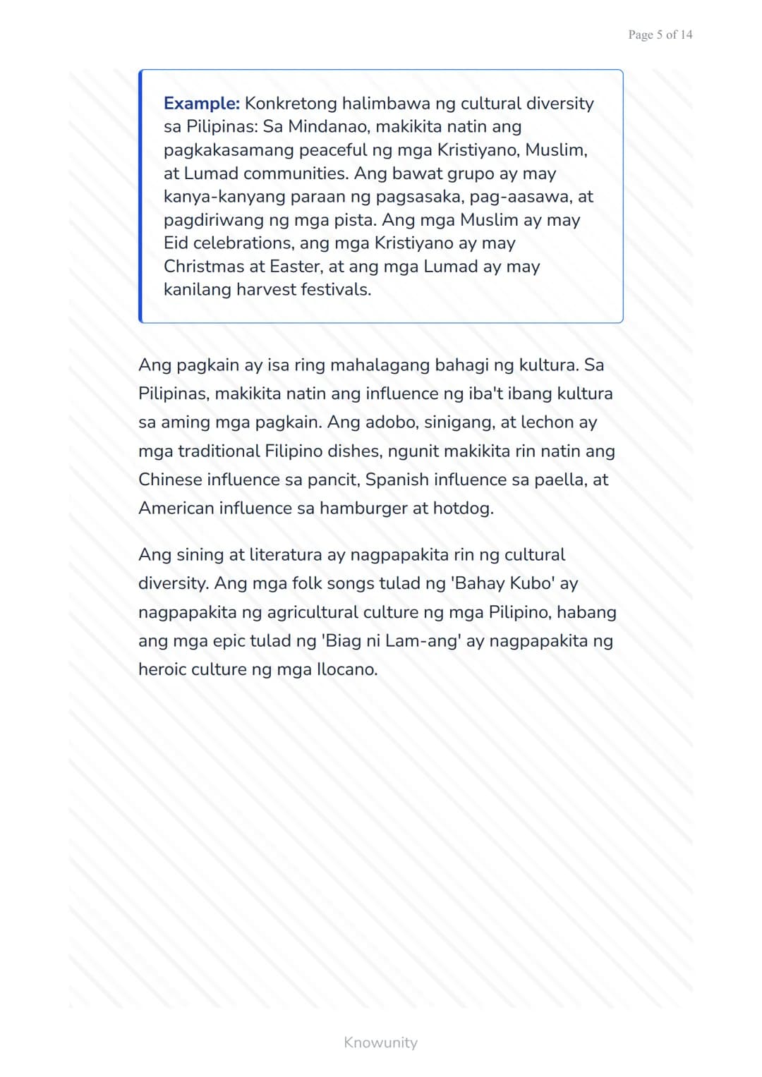 Pagkilala sa Kulturang Pilipino at Pandaigdig:
Multikulturalismo
Pag-unawa sa multikulturalismo at
pagpapahalaga sa pagkakaiba-iba
Mga Layun