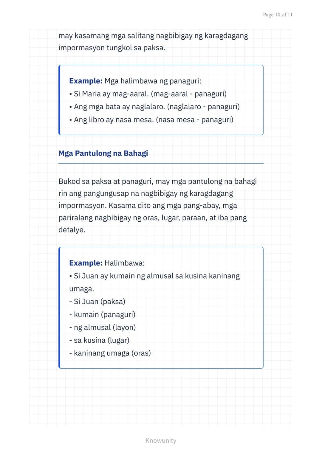 Wika at Estruktura ng Filipino: Balarila - Pangungusap at
Kayarian
Pag-aaral ng mga uri ng pangungusap at
kayarian nito sa wikang Filipino u
