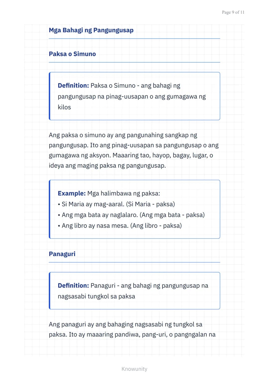 Wika at Estruktura ng Filipino: Balarila - Pangungusap at
Kayarian
Pag-aaral ng mga uri ng pangungusap at
kayarian nito sa wikang Filipino u