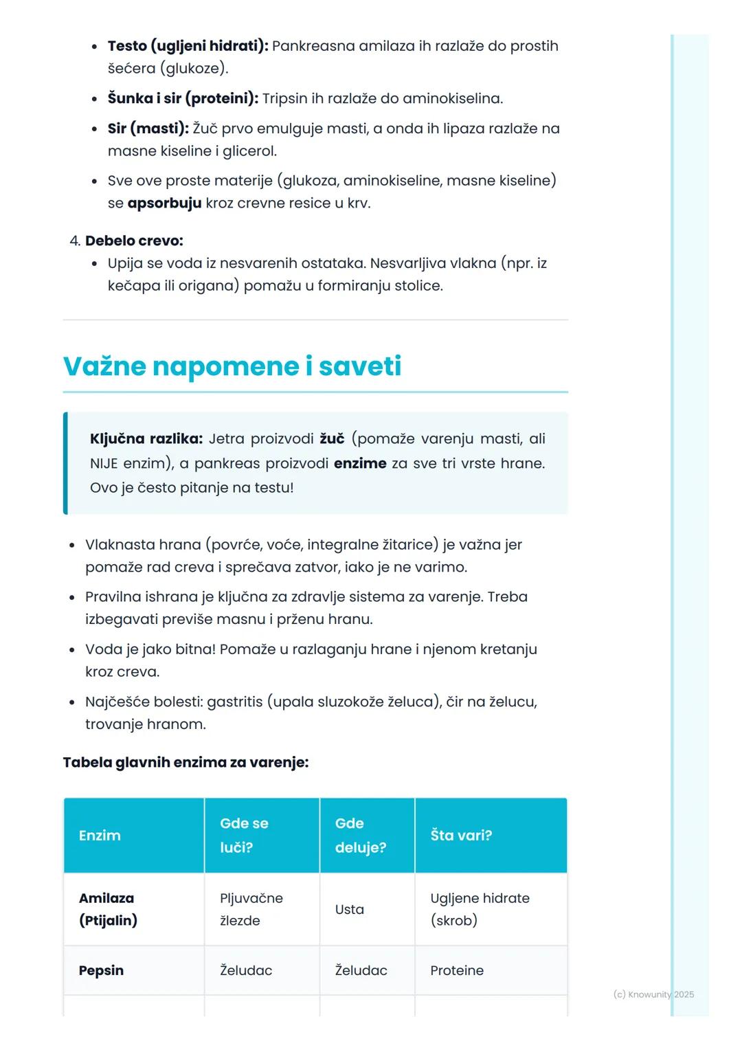 # Sistem za varenje

## Uvod u sistem za varenje

Sistem za varenje je grupa organa koji zajedno rade da bi razložili hranu
koju jedemo na m