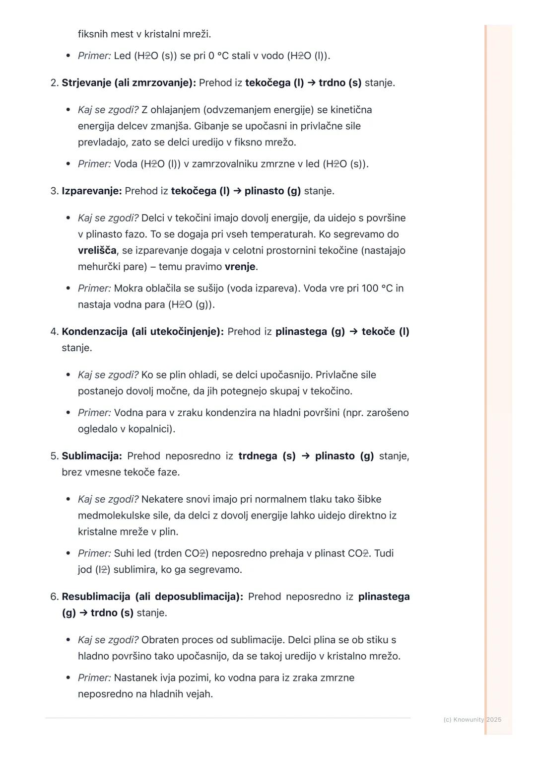 # Agregatna stanja snovi

Uvod v agregatna stanja

Snovi okoli nas se nahajajo v različnih oblikah oziroma stanjih. To so agregatna
stanja. 