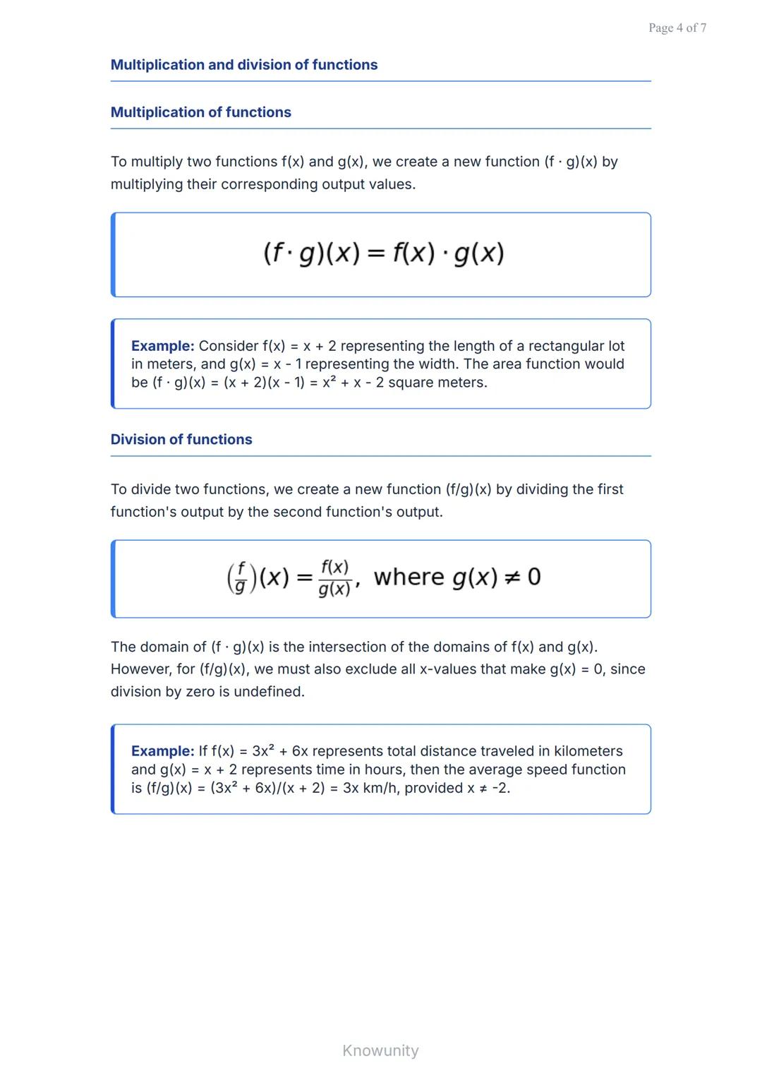 Functions and Their Graphs: Operations on Functions
Learn to perform operations on functions and understand
their graphs
What you'll learn i