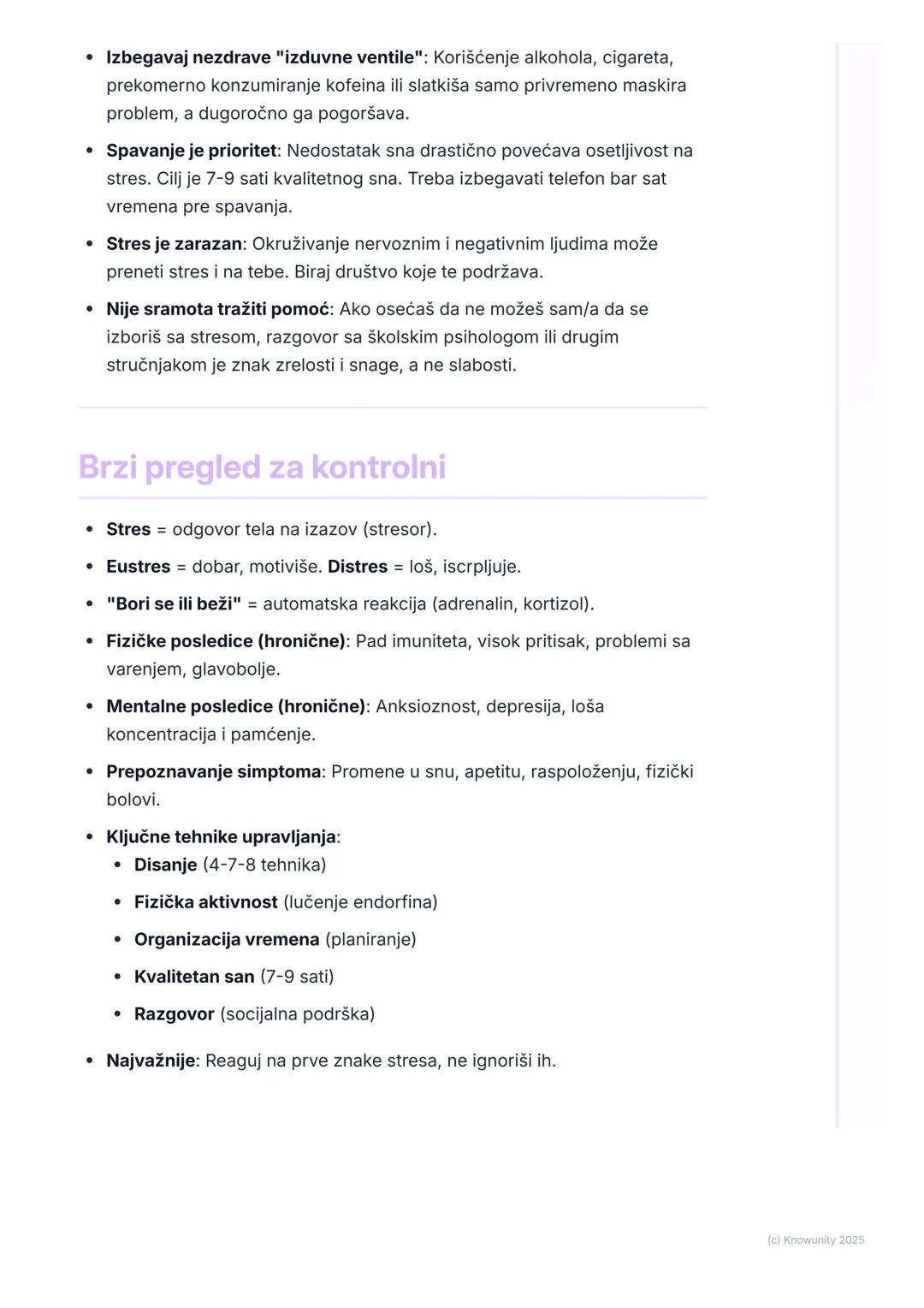 # Uticaj stresa na fizičko i
mentalno zdravlje

Uvod u stres

Stres je normalna reakcija našeg tela na bilo koji izazov ili promenu. To je
n