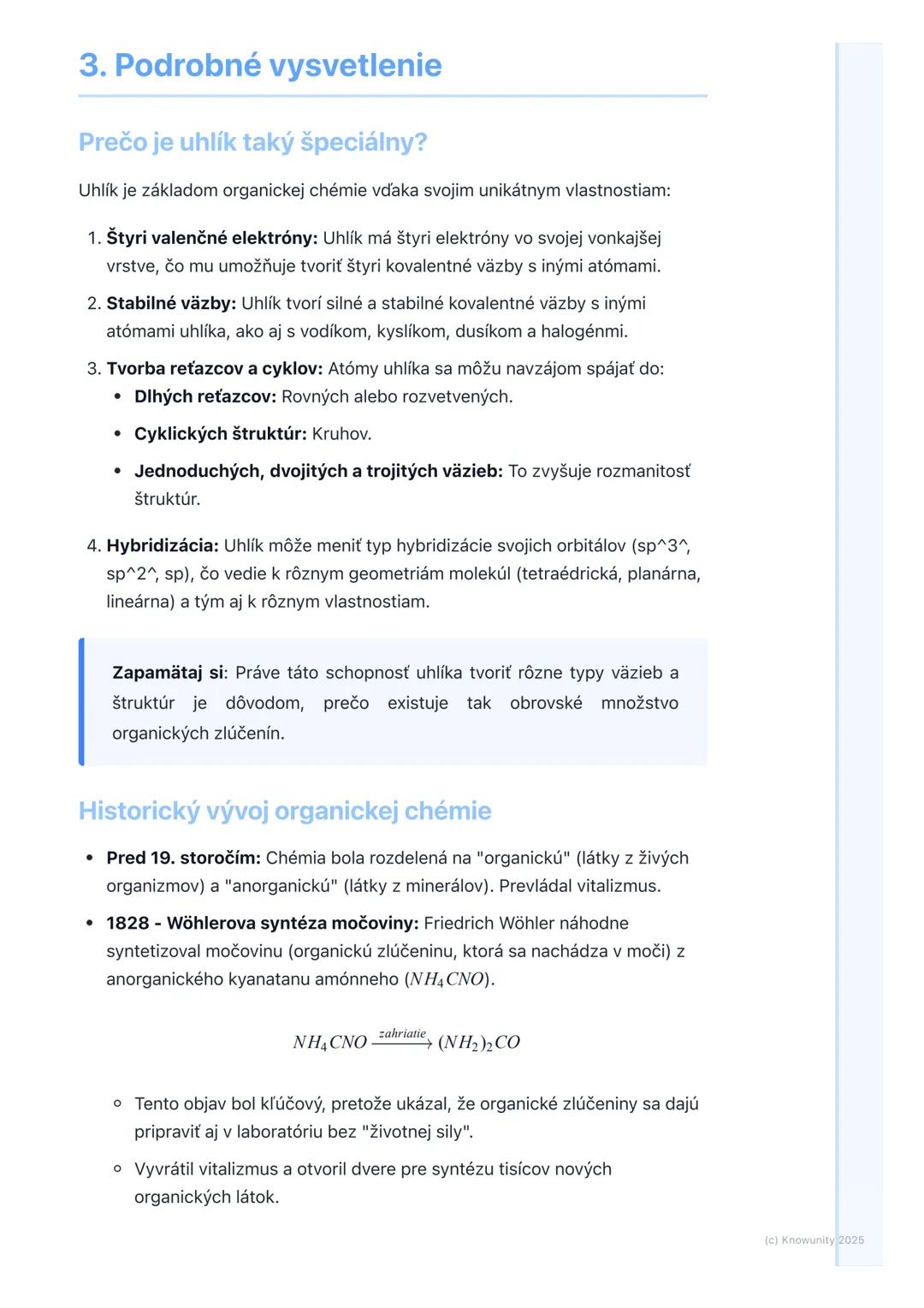 # Predmet a význam organickej
chémie

1. Prehľad a úvod

Organická chémia je obrovská a fascinujúca oblasť chémie, ktorá sa zaoberá
štúdiom 