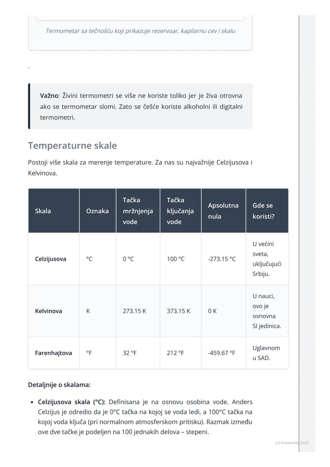 # Temperatura i termometri

Uvod u temperaturu

Temperatura je fizička veličina koja opisuje koliko je neko telo toplo ili
hladno. To je mer