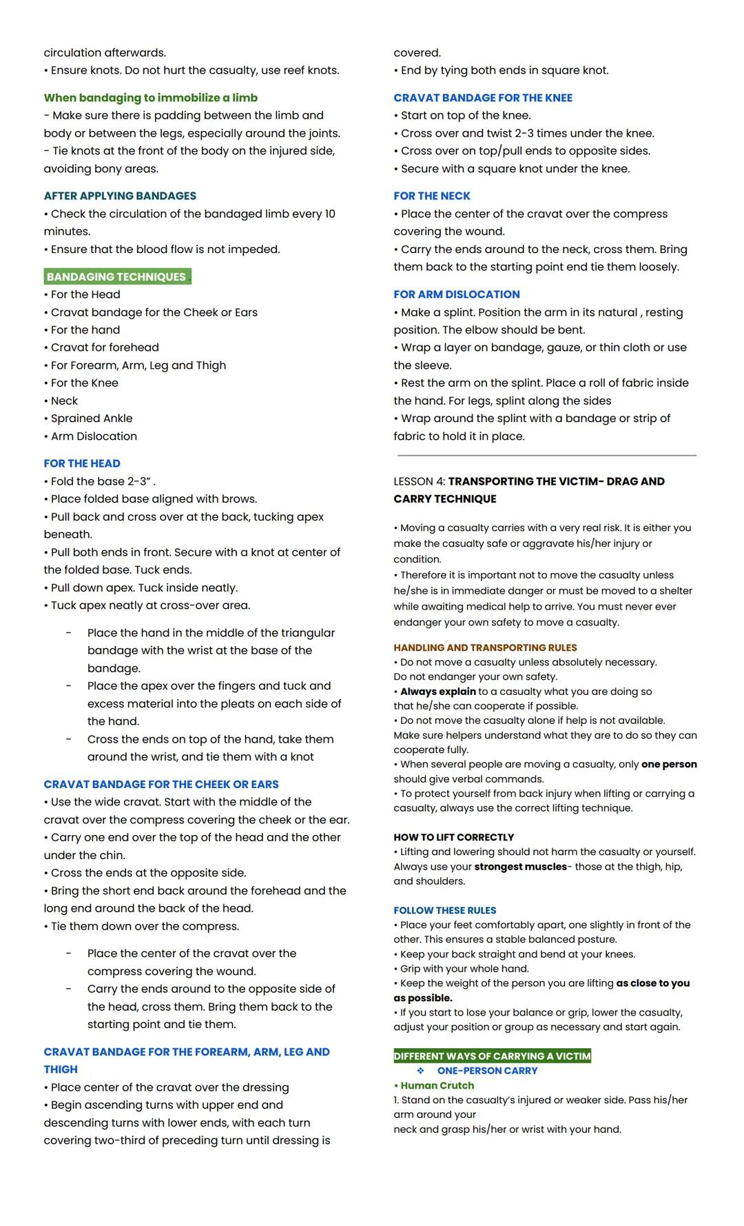 HEALTH LESSON 1: FIRST AID
BASIC INFORMATION ON FIRST AID
When do we need First Aid?
When unintentional injuries or sudden injury occur
UNIN
