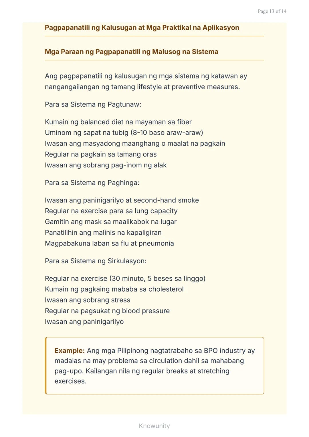 Mga Sistema ng Katawang Tao: Anatomiya, Pisyolohiya, at
Kalusugan
Pag-aaral ng limang pangunahing sistema ng
katawang tao
Mga Layuning Pang-