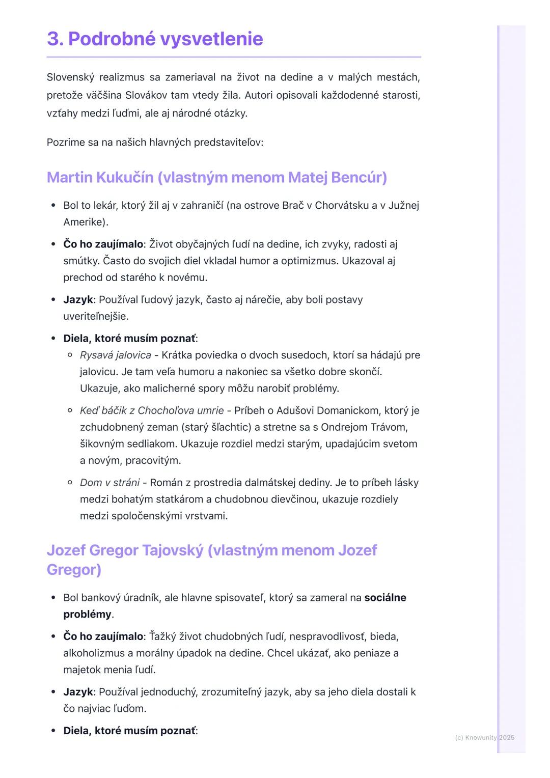 # Slovenský realizmus a jeho
predstavitelia

1.  Úvod do slovenského realizmu

Slovenský realizmus je dôležité obdobie v našej literatúre, k