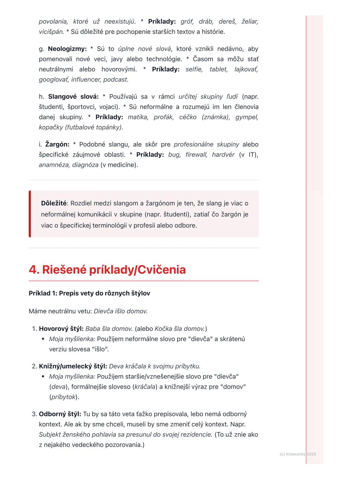 # Štylistické rozvrstvenie
slovnej zásoby

1. Prehľad

Štylistické rozvrstvenie slovnej zásoby je o tom, ako sa slová v našom jazyku
delia p