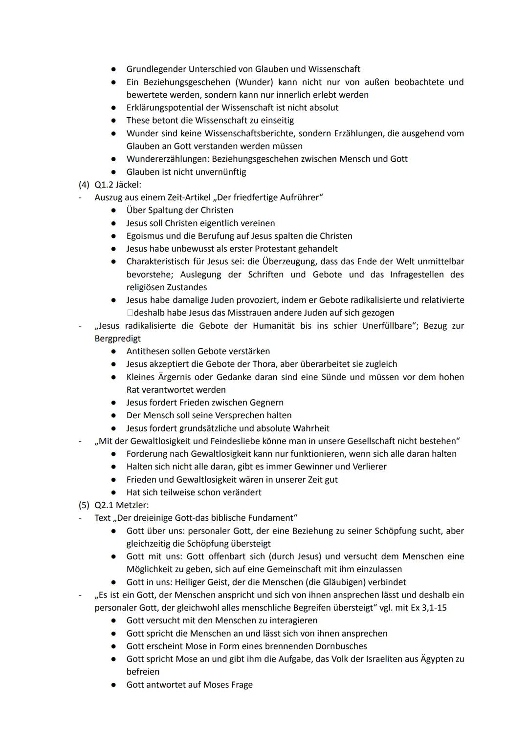 Religion Abiturstoff

Q1: Jesus Christus- das menschgewordene Wort Gottes: Die Reich-Gottes-Botschaft, Die
Auferstehung Jesu (Hoffnung über 