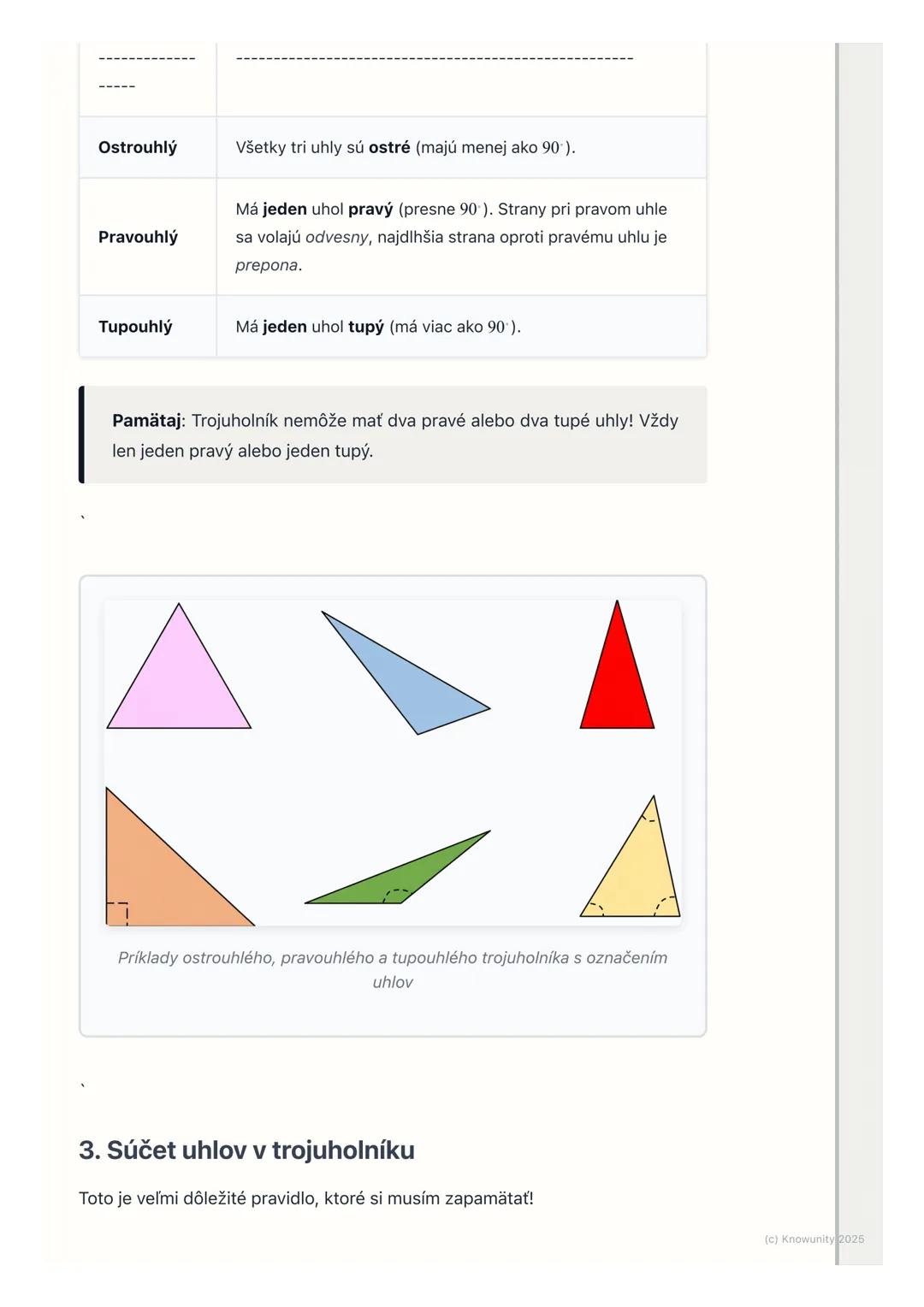 # Trojuholníky

## Úvod do trojuholníkov

Trojuholníky sú super dôležité tvary v matematike, hlavne v geometrii. Sú
všade okolo nás v domoch