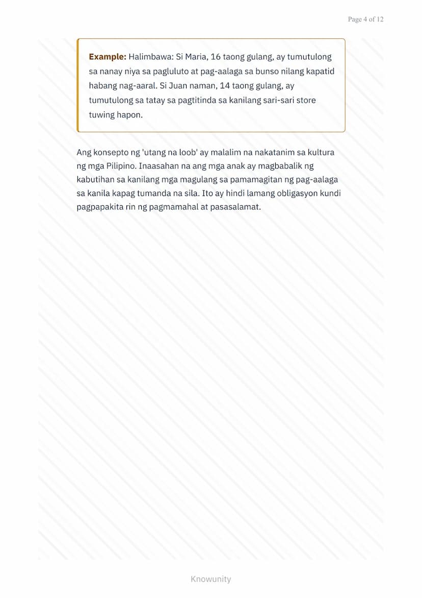 # Pagpapahalaga sa Kultura at Tradisyon: Kahalagahan ng Pamilyang Pilipino

Pag-aaral sa mahahalagang papel ng pamilya sa kultura ng Pilipin