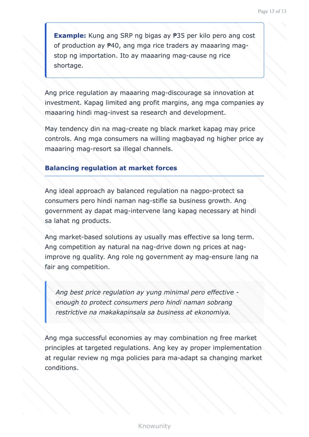 # Pagpepresyo ng Produkto at Serbisyo: Batas at Regulasyon sa Pilipinas

Pag-aaral ng mga batas at regulasyon sa pagpepresyo sa Pilipinas

#