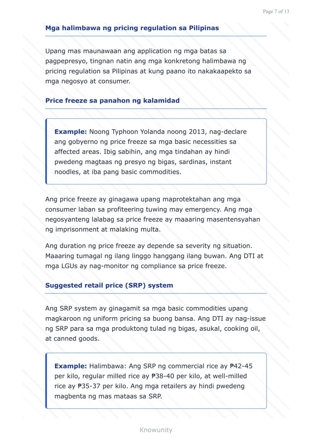 # Pagpepresyo ng Produkto at Serbisyo: Batas at Regulasyon sa Pilipinas

Pag-aaral ng mga batas at regulasyon sa pagpepresyo sa Pilipinas

#