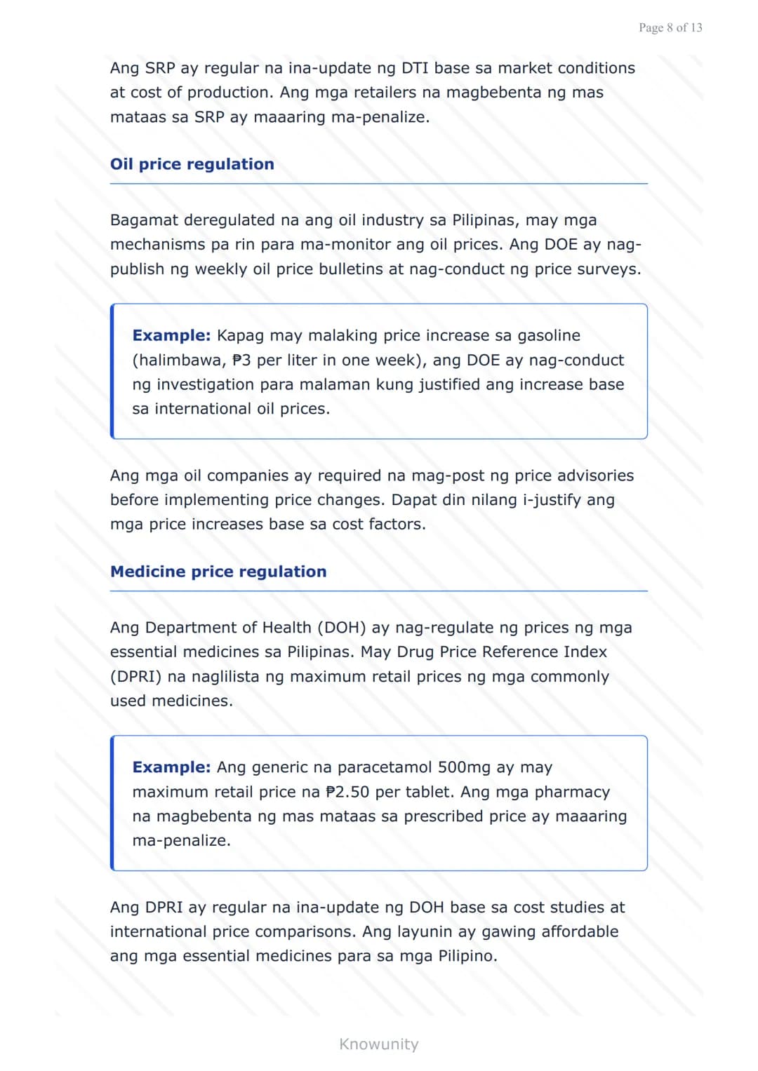 # Pagpepresyo ng Produkto at Serbisyo: Batas at Regulasyon sa Pilipinas

Pag-aaral ng mga batas at regulasyon sa pagpepresyo sa Pilipinas

#