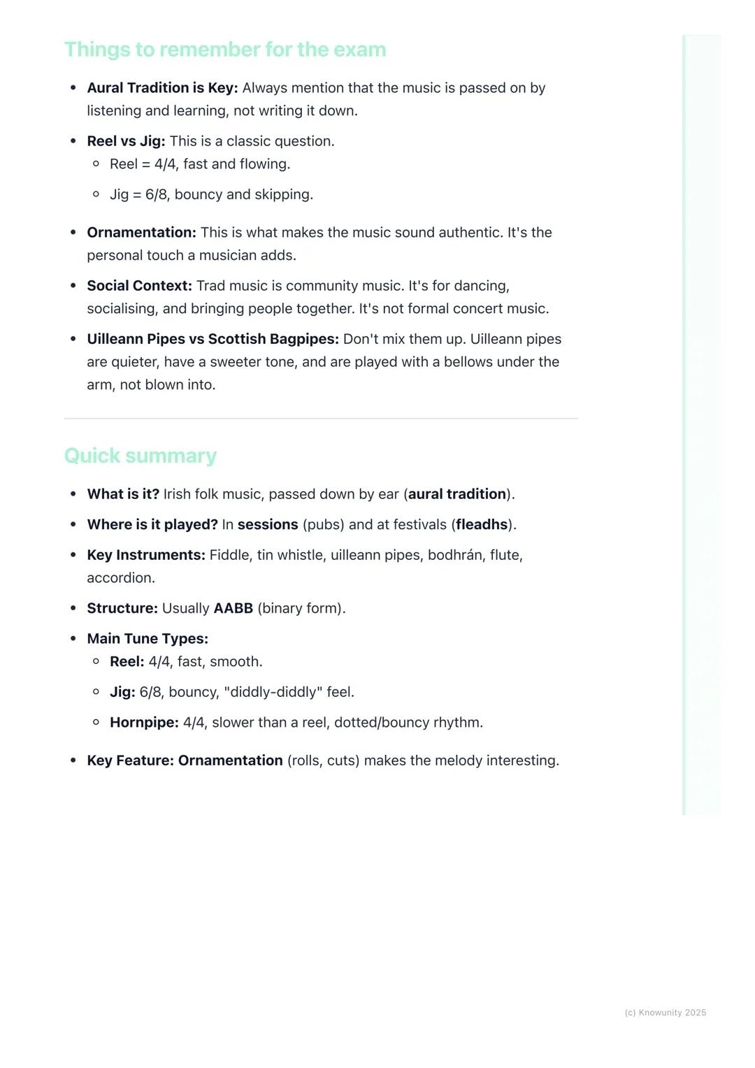 # Irish Traditional Music

## What is Irish traditional music?

Irish traditional music, or "trad" music, is the folk music of Ireland. It h