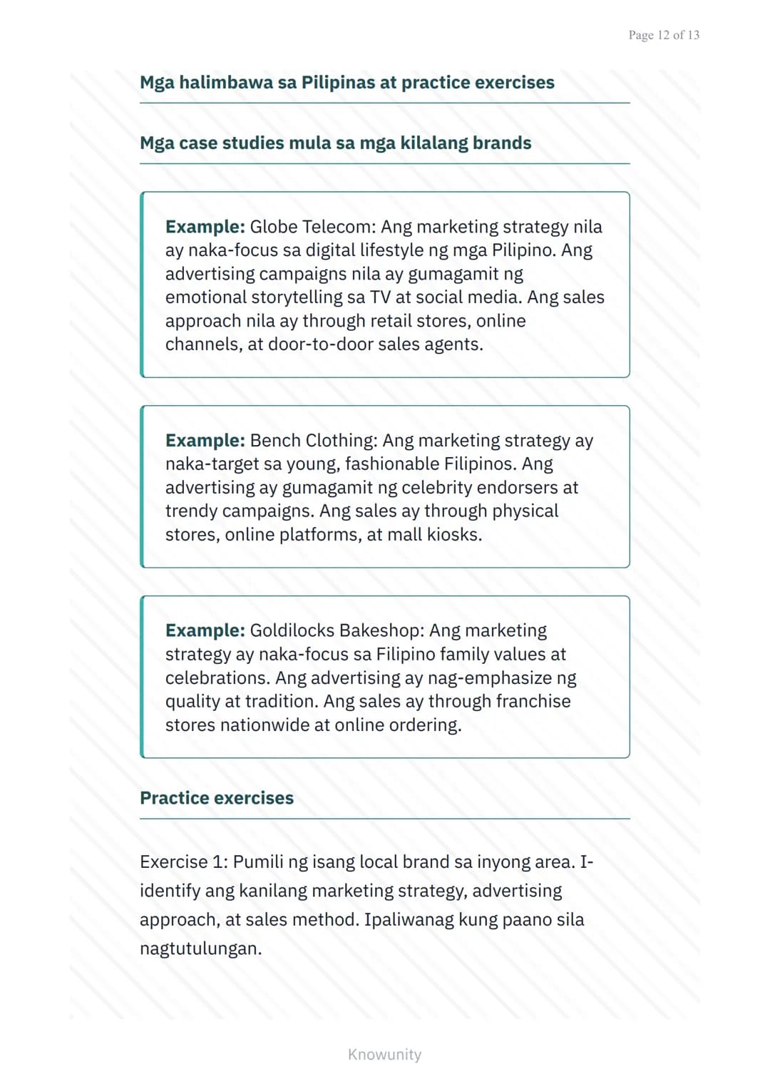 Panimulang Konsepto ng Marketing: Marketing vs
Pagbebenta vs Advertising
Pagkakaiba at ugnayan ng marketing,
pagbebenta, at advertising
Mga 
