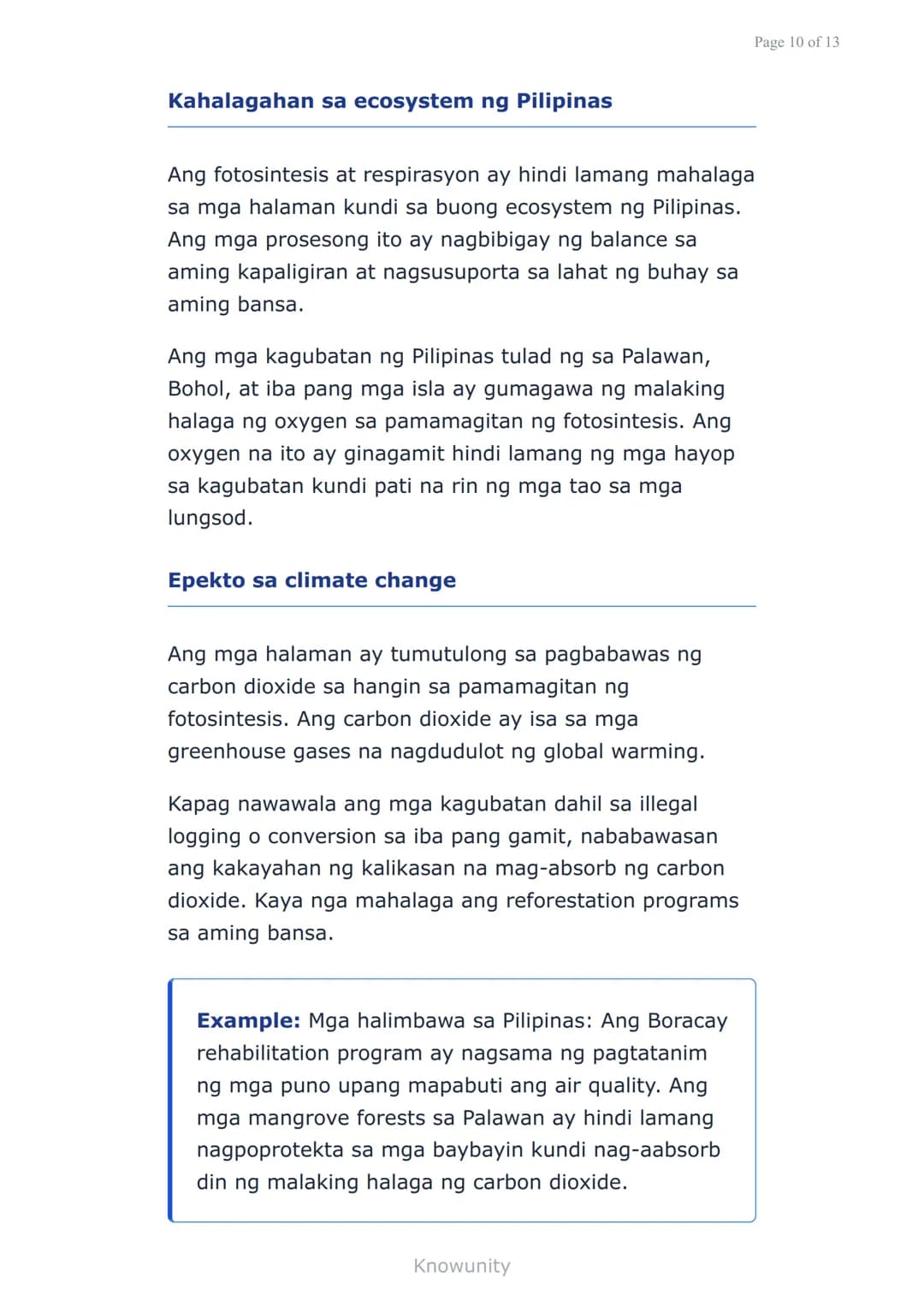 Sustansiya at Enerhiya sa mga Organismo:
Fotosintesis at Respirasyon
Pag-aaral ng proseso ng fotosintesis at
respirasyon sa mga halaman
Mga 