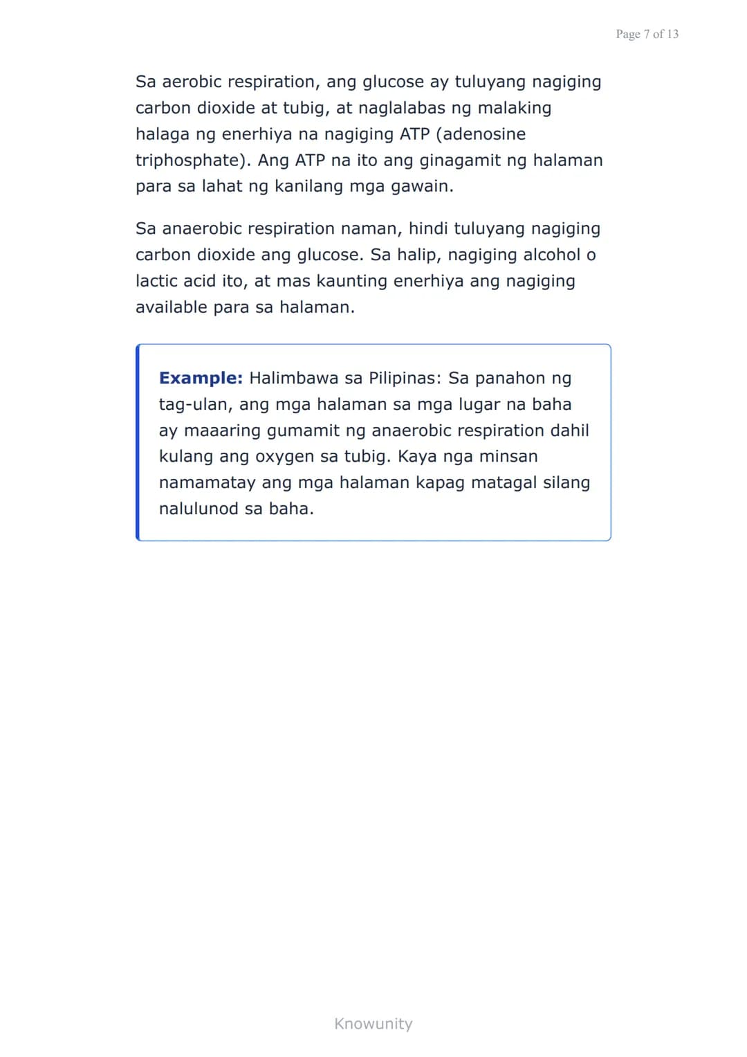 Sustansiya at Enerhiya sa mga Organismo:
Fotosintesis at Respirasyon
Pag-aaral ng proseso ng fotosintesis at
respirasyon sa mga halaman
Mga 