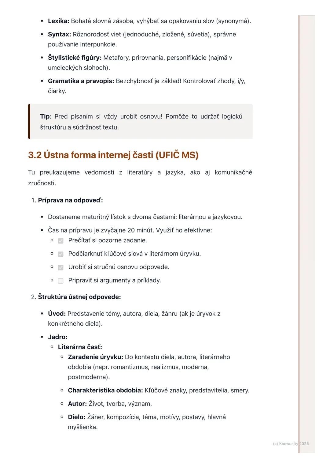 # Príprava na maturitnú skúšku

## 1. Úvod do prípravy na maturitnú skúšku

Príprava na maturitnú skúšku zo slovenského jazyka a literatúry 