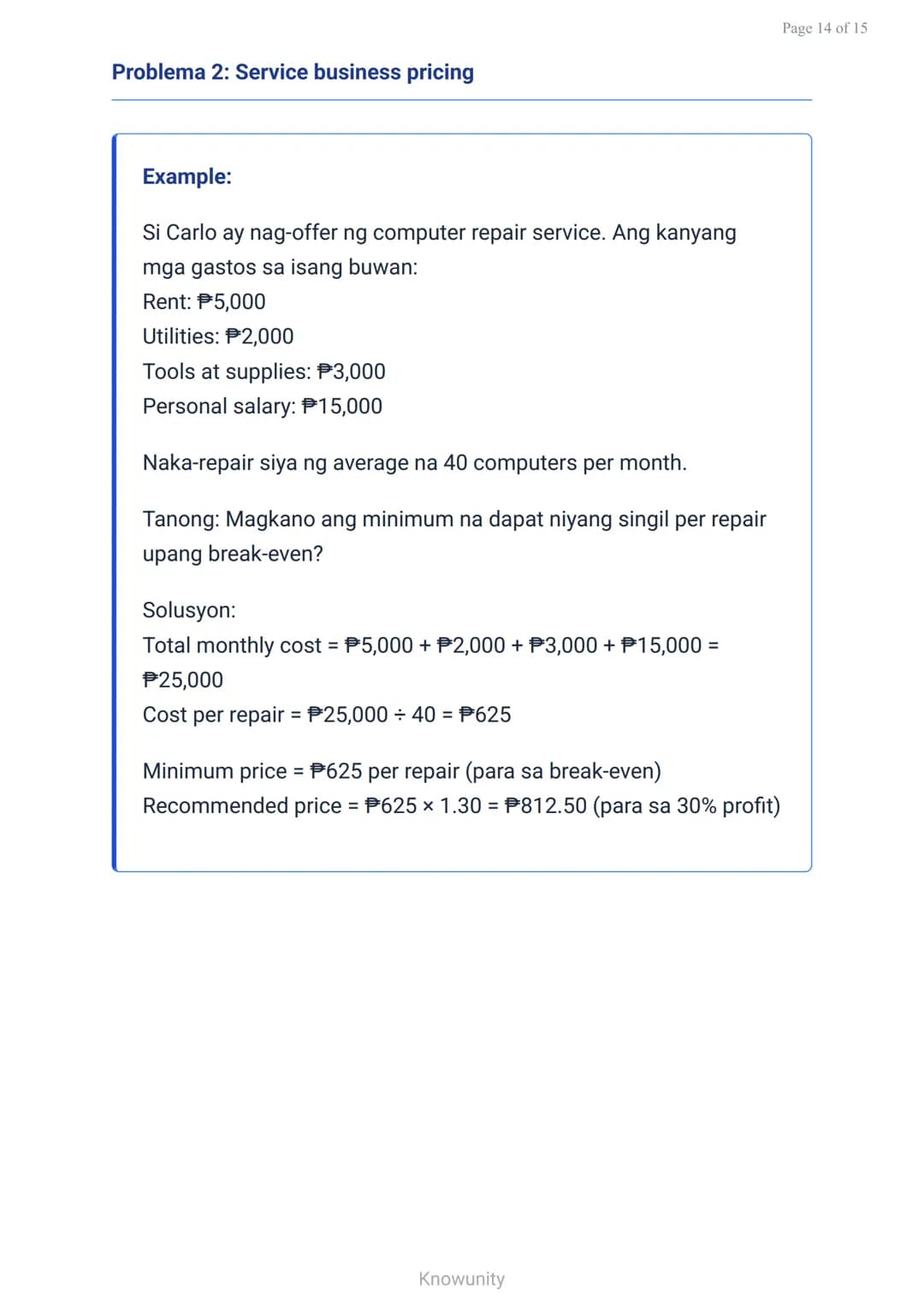 Pagpepresyo at Diskwento: Pagkalkula ng Cost at Mark-up
Pag-aaral ng mga pamamaraan sa pagkalkula ng
presyo at diskwento
Mga Layuning Pag-aa