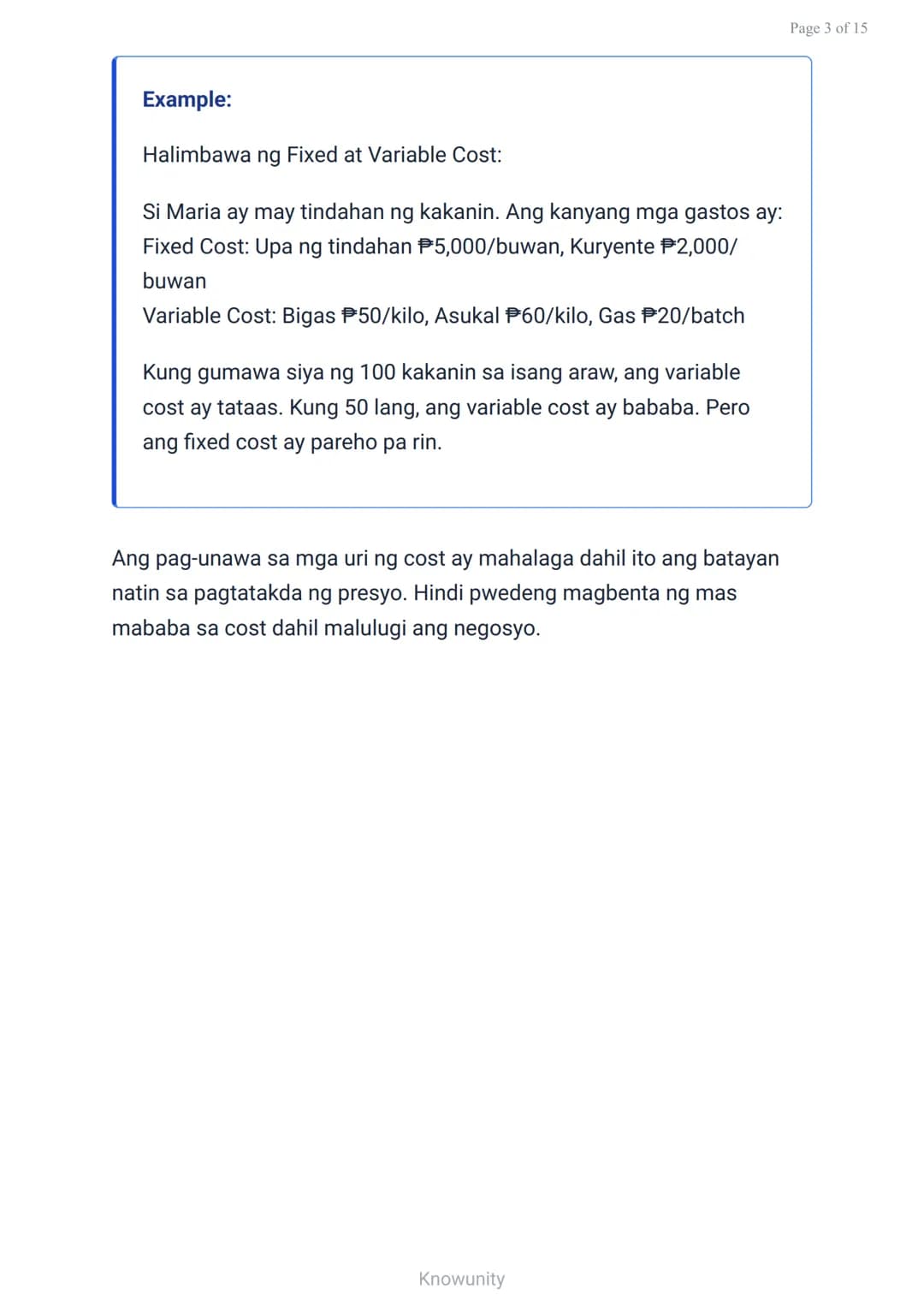Pagpepresyo at Diskwento: Pagkalkula ng Cost at Mark-up
Pag-aaral ng mga pamamaraan sa pagkalkula ng
presyo at diskwento
Mga Layuning Pag-aa