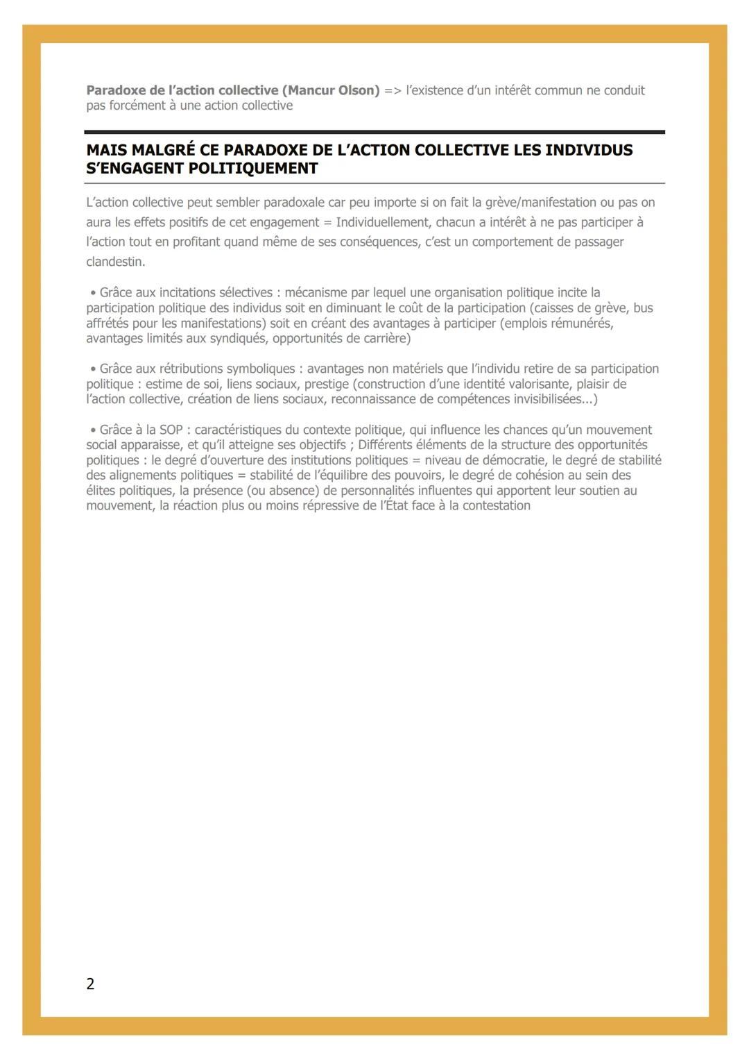 # COMMENT L'ACTION
COLLECTIVE S'EST
TRANSFORMEE DANS LES
SOCIETES DEMOCRATIQUES ?

LES FORMES D'ACTION COLLECTIVE SONT VARIÉES

Actions coll
