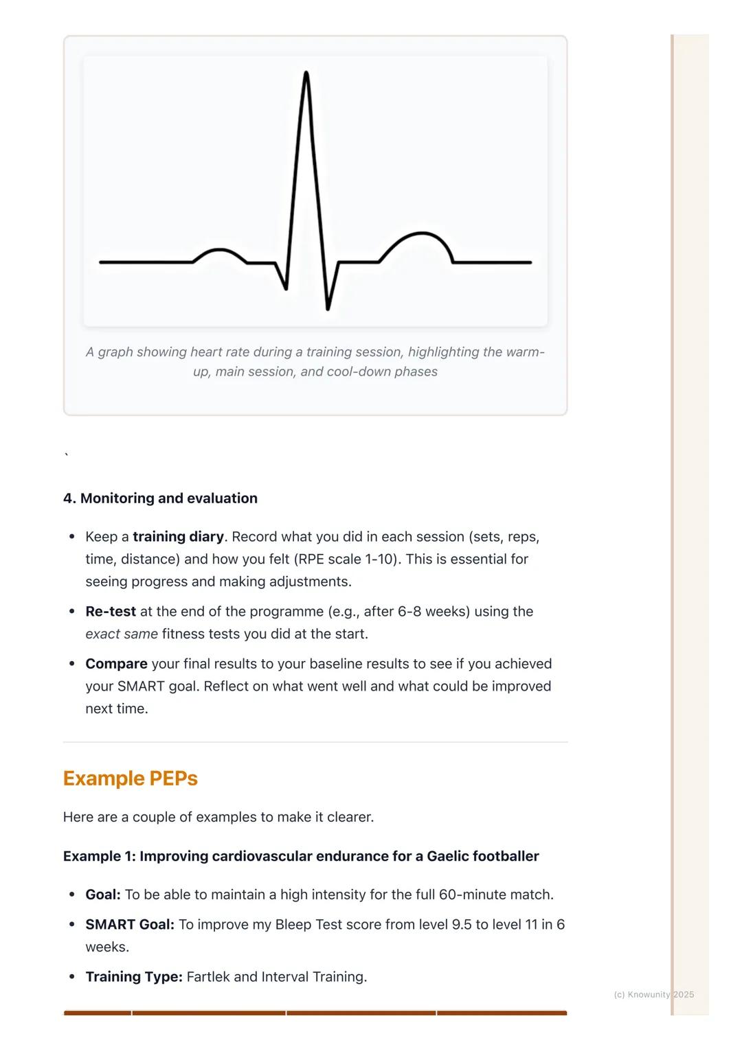 # Developing a Personal
Exercise Programme (PEP)

Introduction to personal exercise programmes

A Personal Exercise Programme (PEP) is a tra