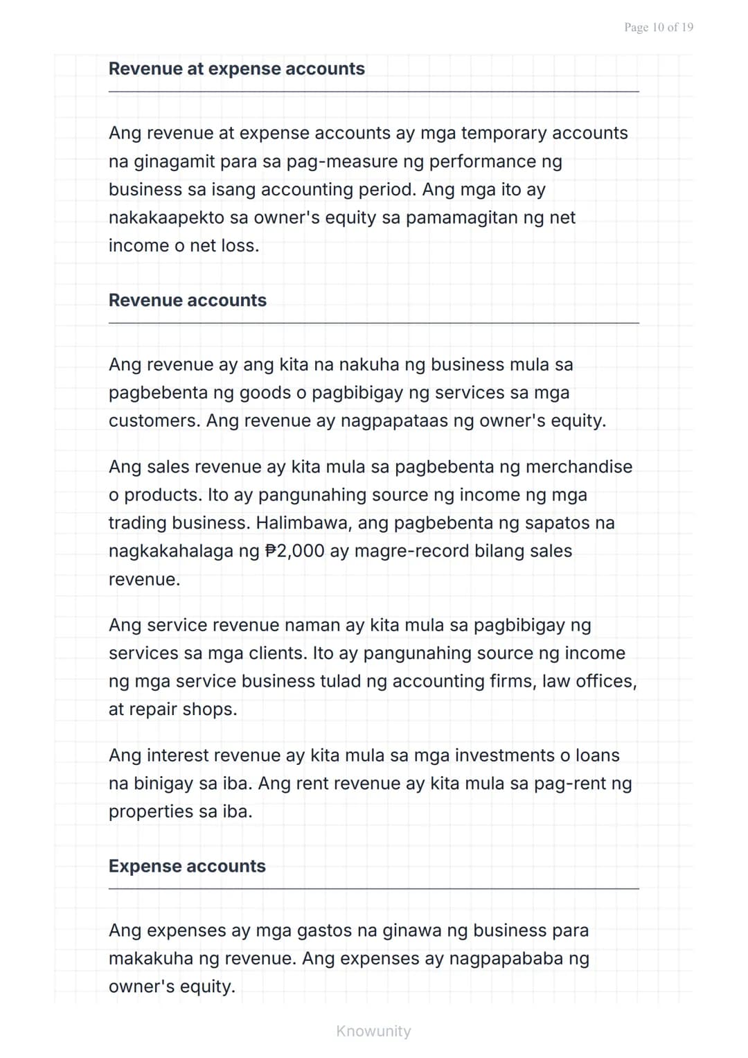 # Pangunahing Konsepto ng Accounting: Uri ng Transaksyon at Pag-uuri ng Account

Pag-aaral ng mga uri ng transaksyon at tamang pag-uuri ng m