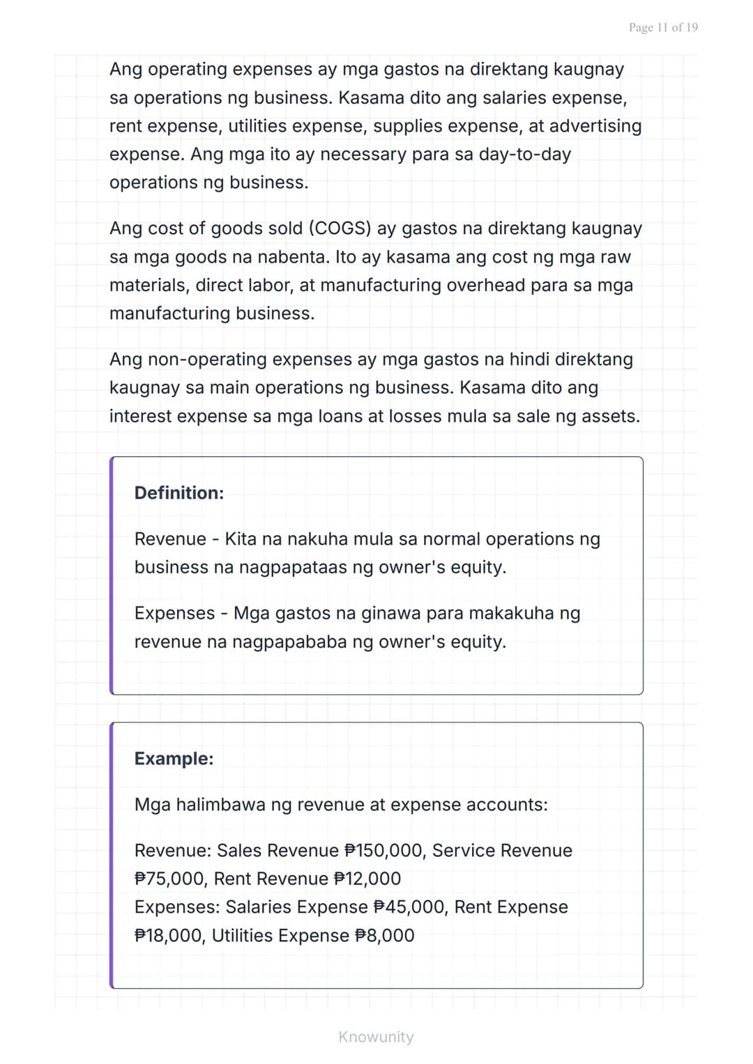 # Pangunahing Konsepto ng Accounting: Uri ng Transaksyon at Pag-uuri ng Account

Pag-aaral ng mga uri ng transaksyon at tamang pag-uuri ng m