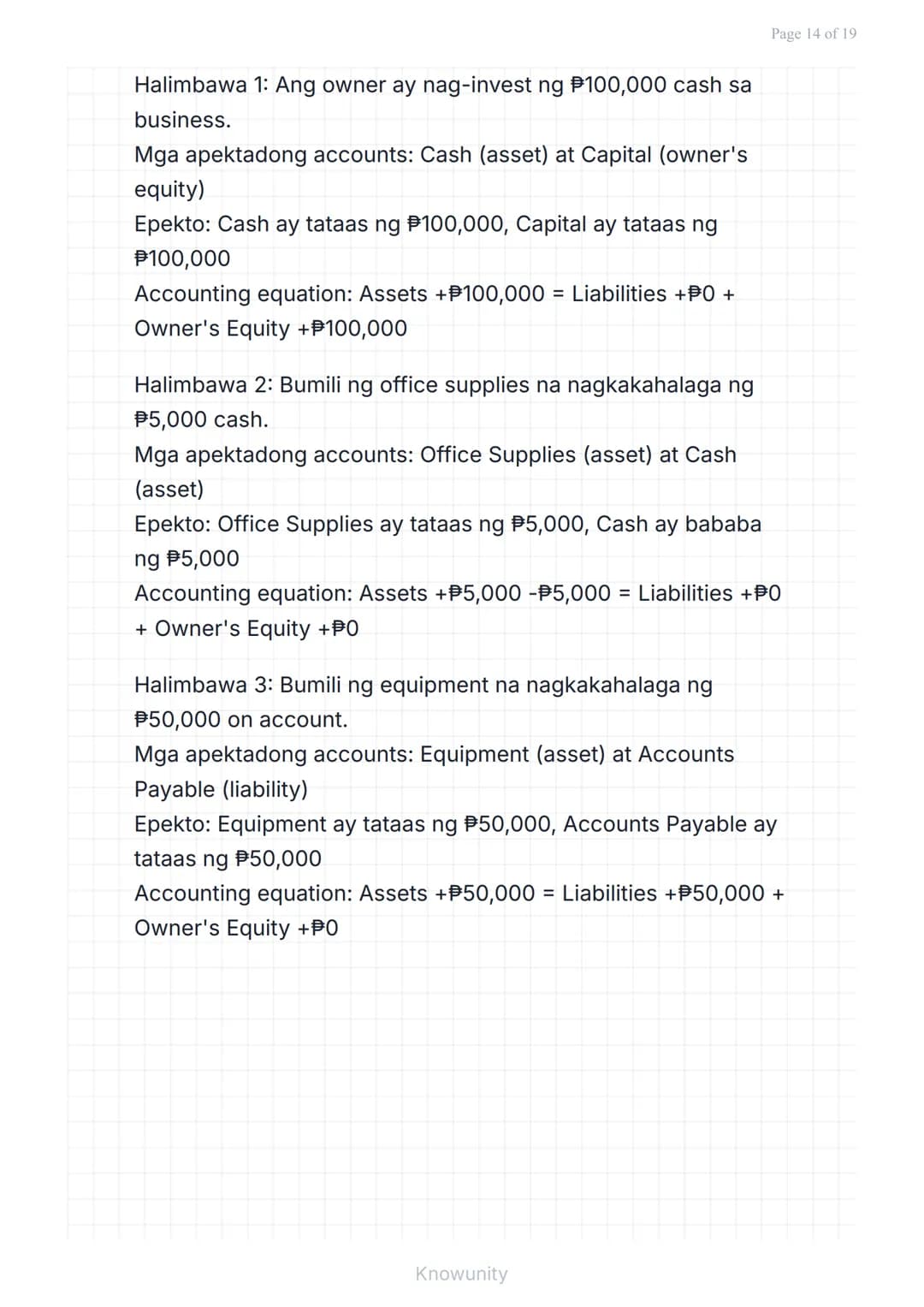 # Pangunahing Konsepto ng Accounting: Uri ng Transaksyon at Pag-uuri ng Account

Pag-aaral ng mga uri ng transaksyon at tamang pag-uuri ng m