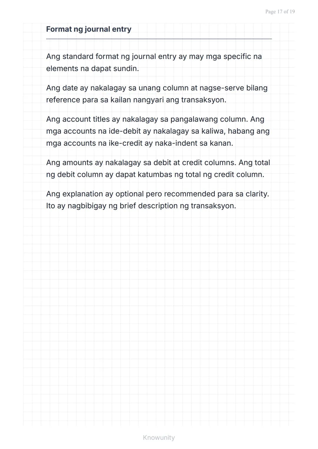 # Pangunahing Konsepto ng Accounting: Uri ng Transaksyon at Pag-uuri ng Account

Pag-aaral ng mga uri ng transaksyon at tamang pag-uuri ng m