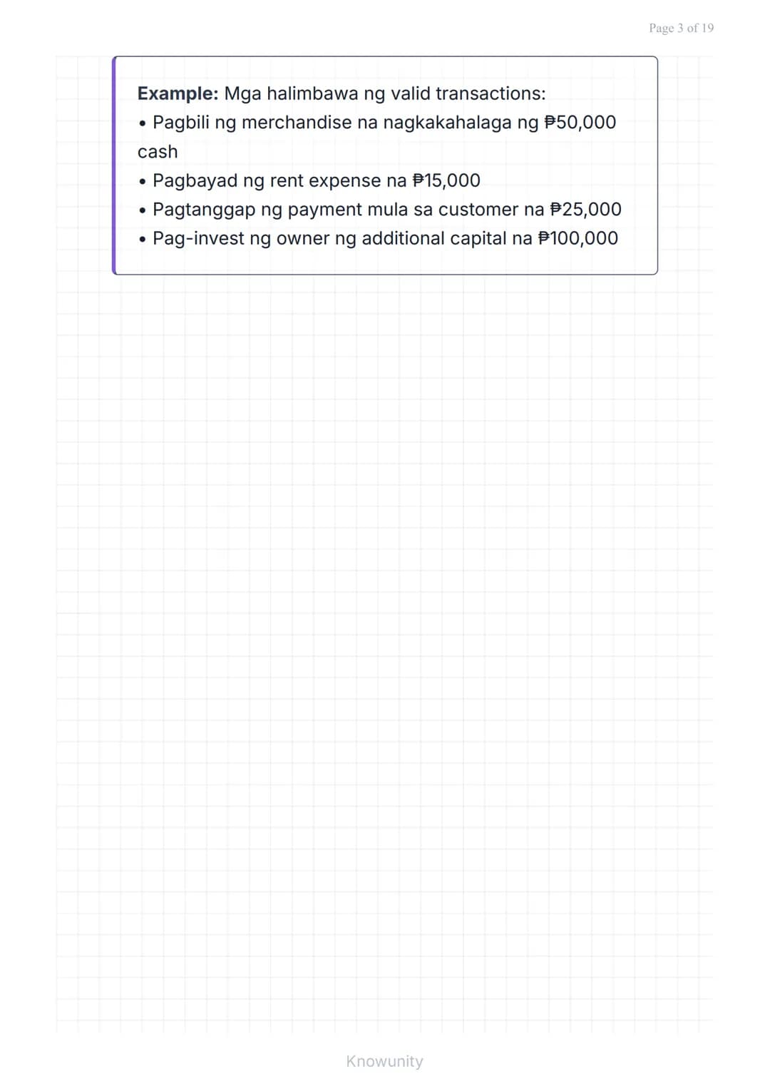 # Pangunahing Konsepto ng Accounting: Uri ng Transaksyon at Pag-uuri ng Account

Pag-aaral ng mga uri ng transaksyon at tamang pag-uuri ng m