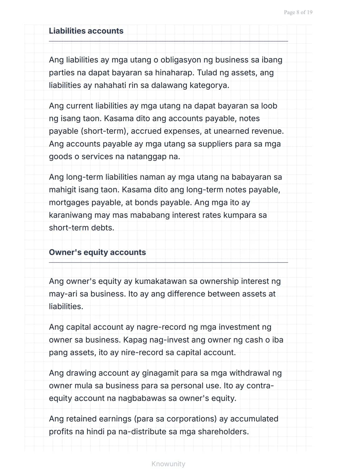 # Pangunahing Konsepto ng Accounting: Uri ng Transaksyon at Pag-uuri ng Account

Pag-aaral ng mga uri ng transaksyon at tamang pag-uuri ng m