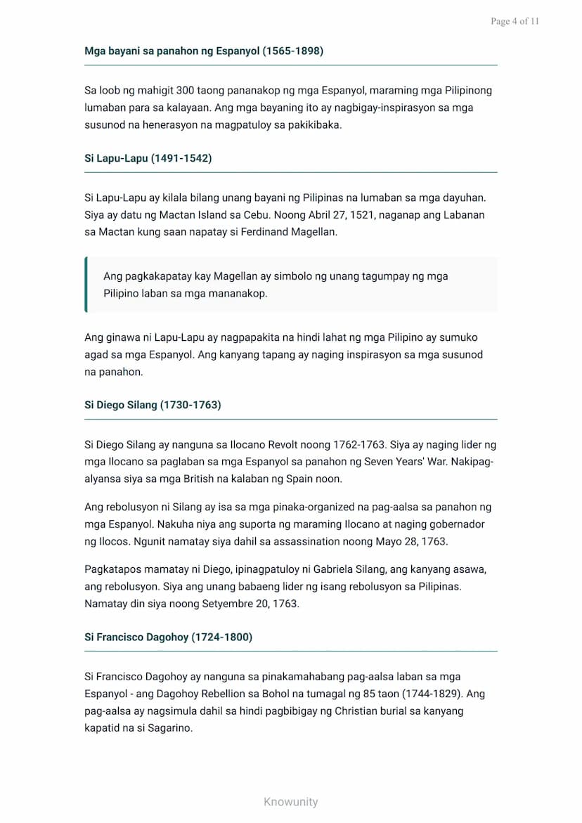 Kolonyalismo at Imperyalismo sa Asya at Pilipinas: Mga Bayani
Pag-aaral sa mga bayani at personalidad sa panahon ng
kolonyalismo
Mga Layunin