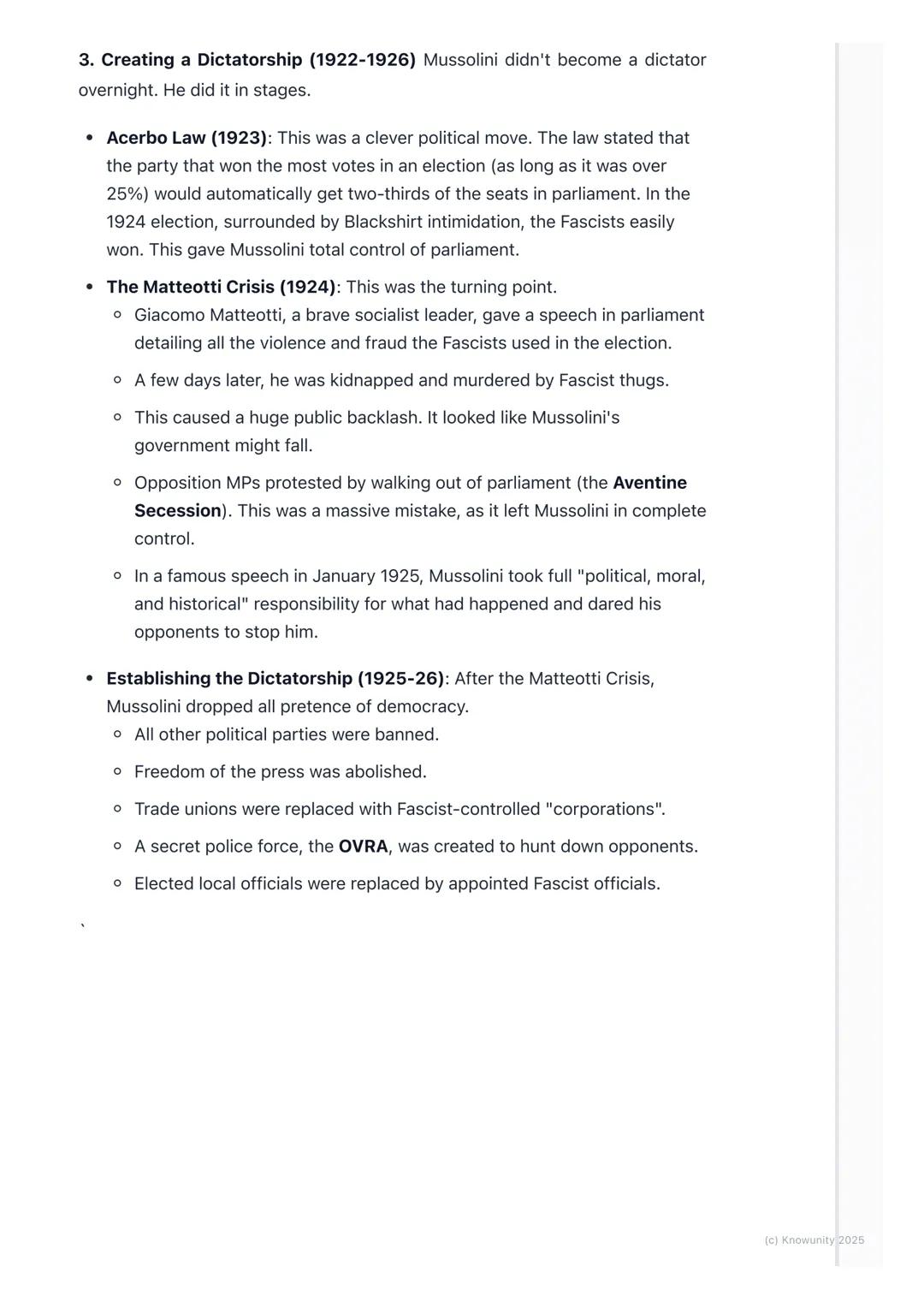 # The Rise of Fascism in Italy

The context for the rise of Fascism in Italy

After World War I, Italy was in a complete mess, even though i