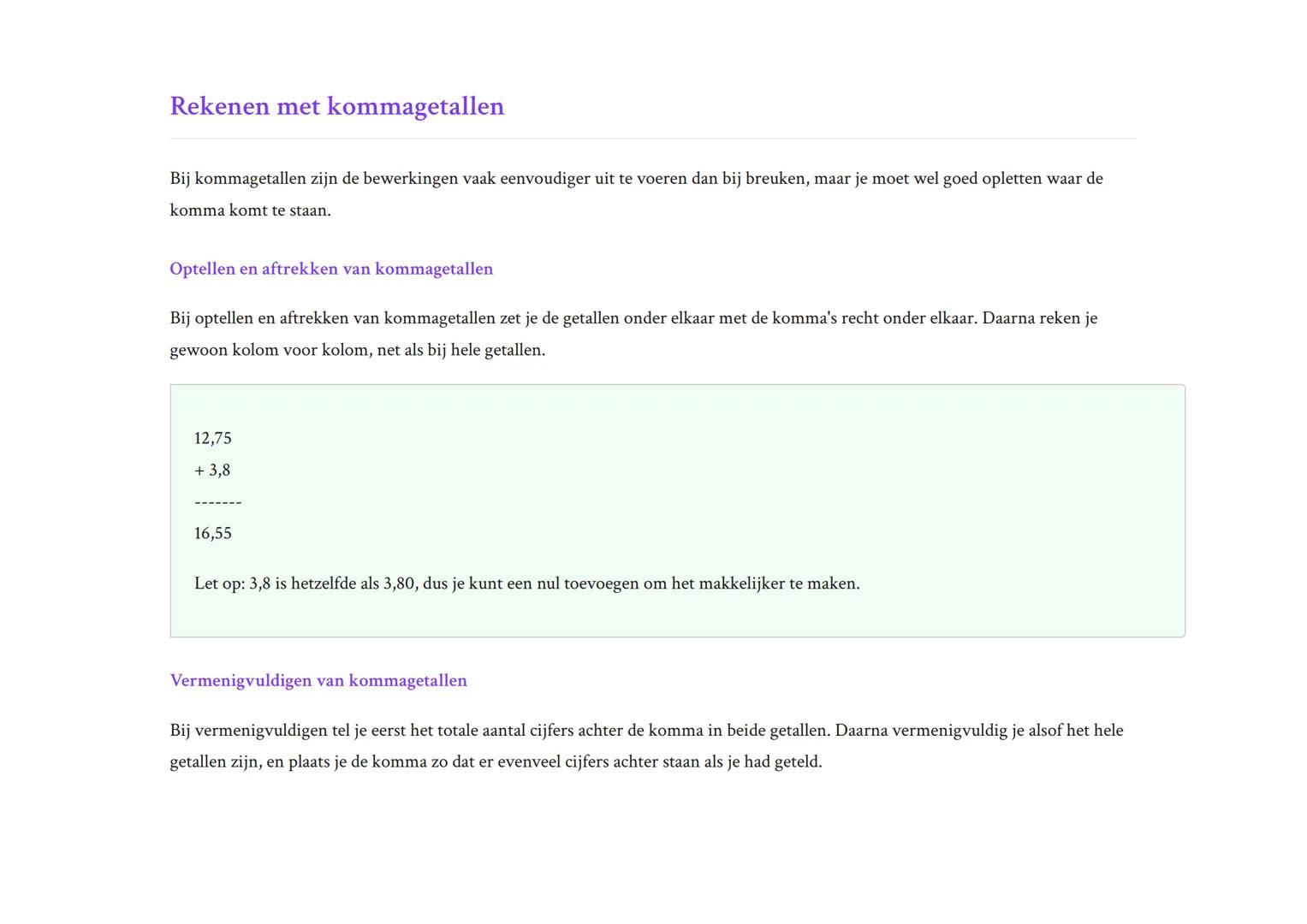 Rekenen met breuken en kommagetallen - Volledige gids
Leer optellen, aftrekken, vermenigvuldigen en delen met breuken
Rekenen  Grade 7  Neth