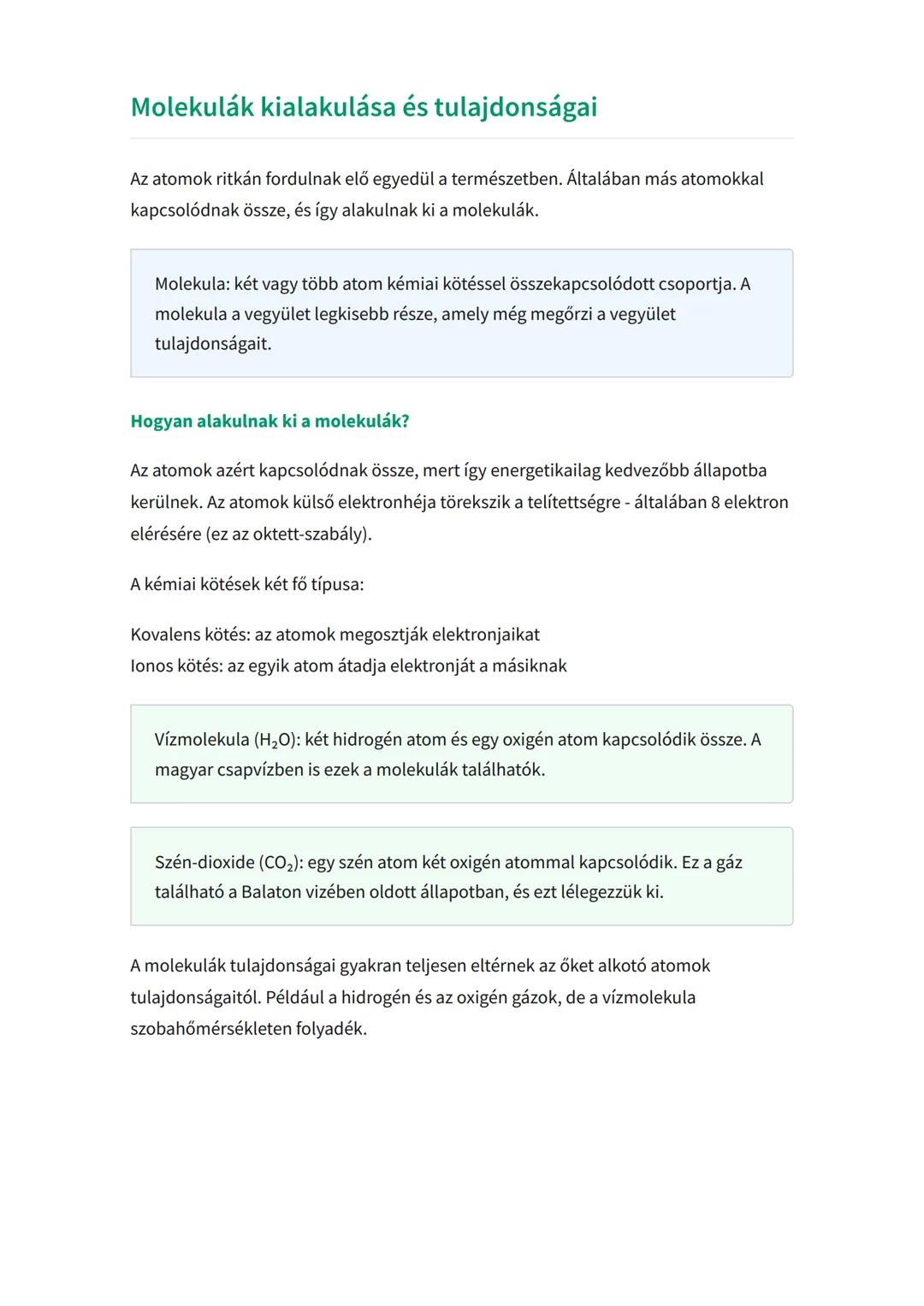 Az anyagok szerkezete: atomok,
molekulák és ionok
Az anyag legkisebb részecskéinek megismerése és tulajdonságaik
Kémia • Grade 8 • Hungary
M