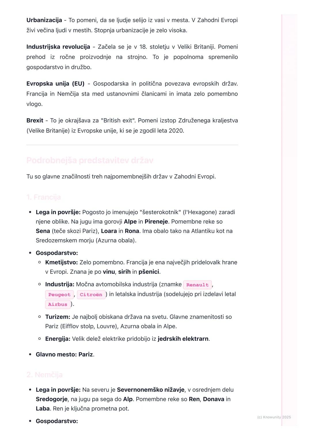 # Zahodna Evropa

Splošni pregled Zahodne Evrope

Zahodna Evropa je gospodarsko najrazvitejši del našega kontinenta. Leži ob
Atlantskem ocea