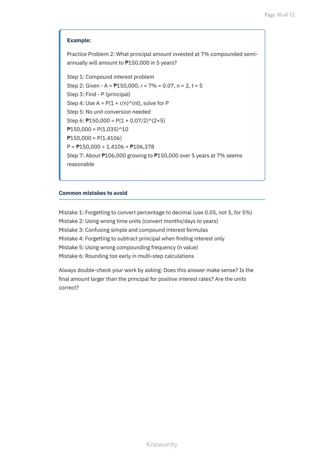 Simple and Compound Interest: Savings and Loans in Business Math
Master interest calculations for savings accounts and loan
payments
What yo
