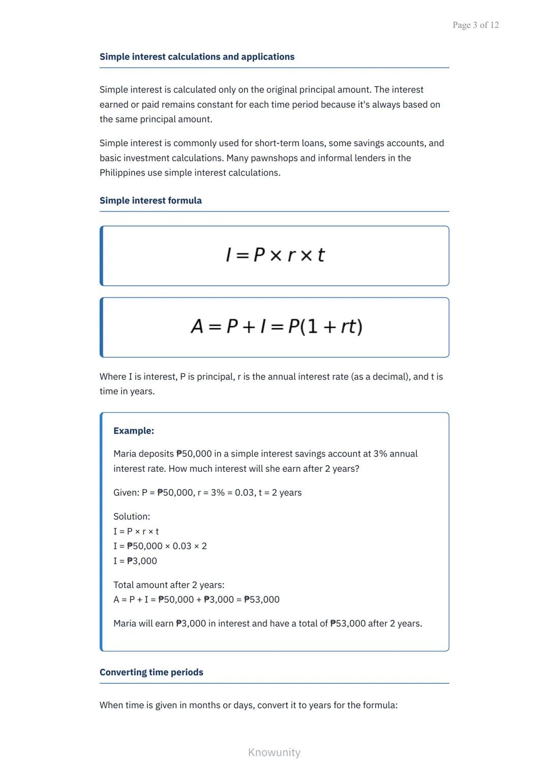 Simple and Compound Interest: Savings and Loans in Business Math
Master interest calculations for savings accounts and loan
payments
What yo