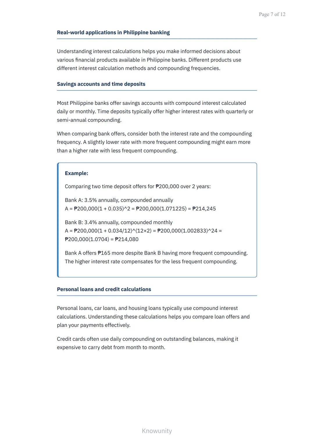 Simple and Compound Interest: Savings and Loans in Business Math
Master interest calculations for savings accounts and loan
payments
What yo