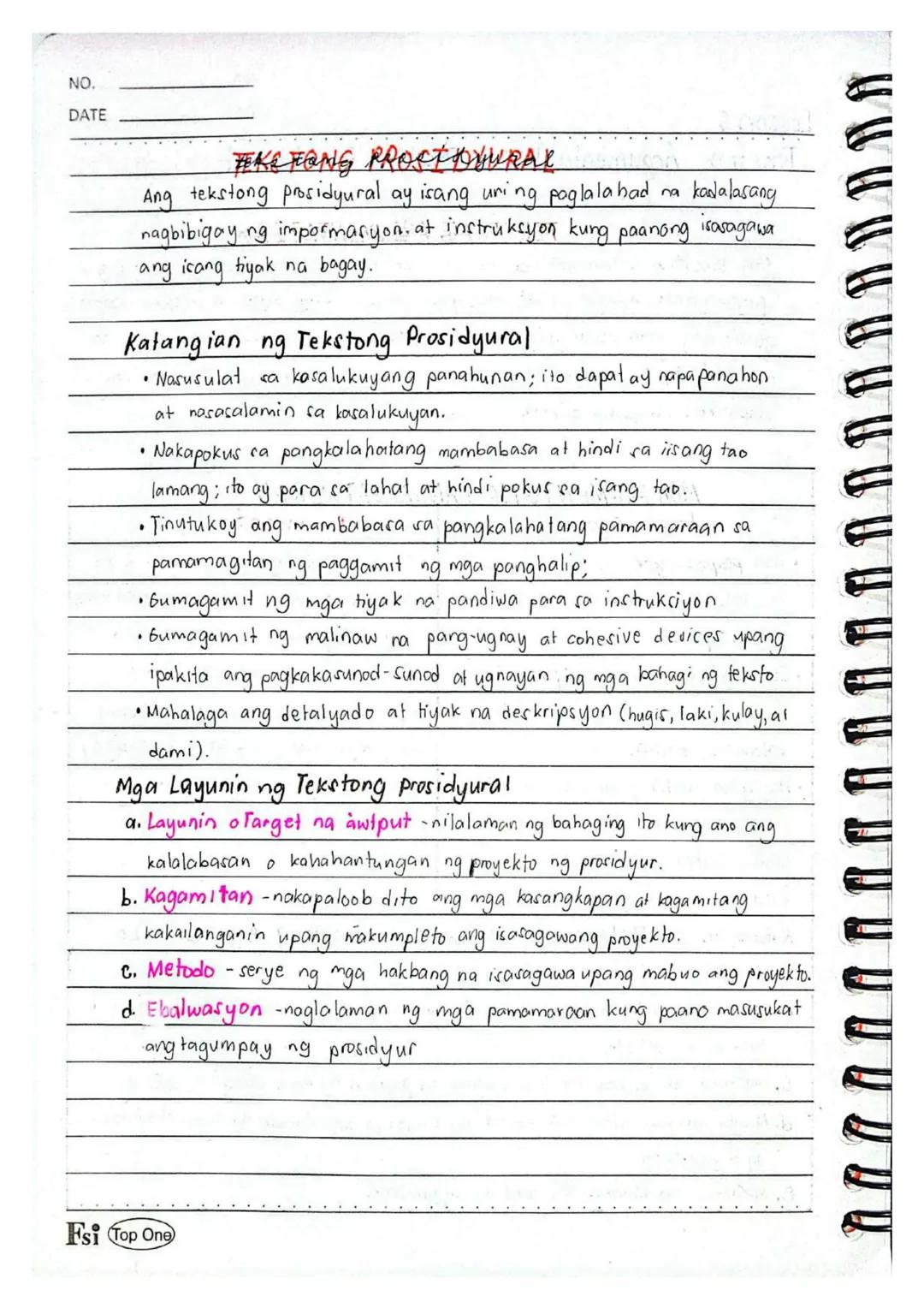 NO.
DATE
Lesson 1
Batayang Kaalaman sa Mapanuring Pagbasa
Ano ang Kahulugan ng Pagbabasa?
Lito ay proseso ng pag-aayos, pagkuha, at pag-unaw