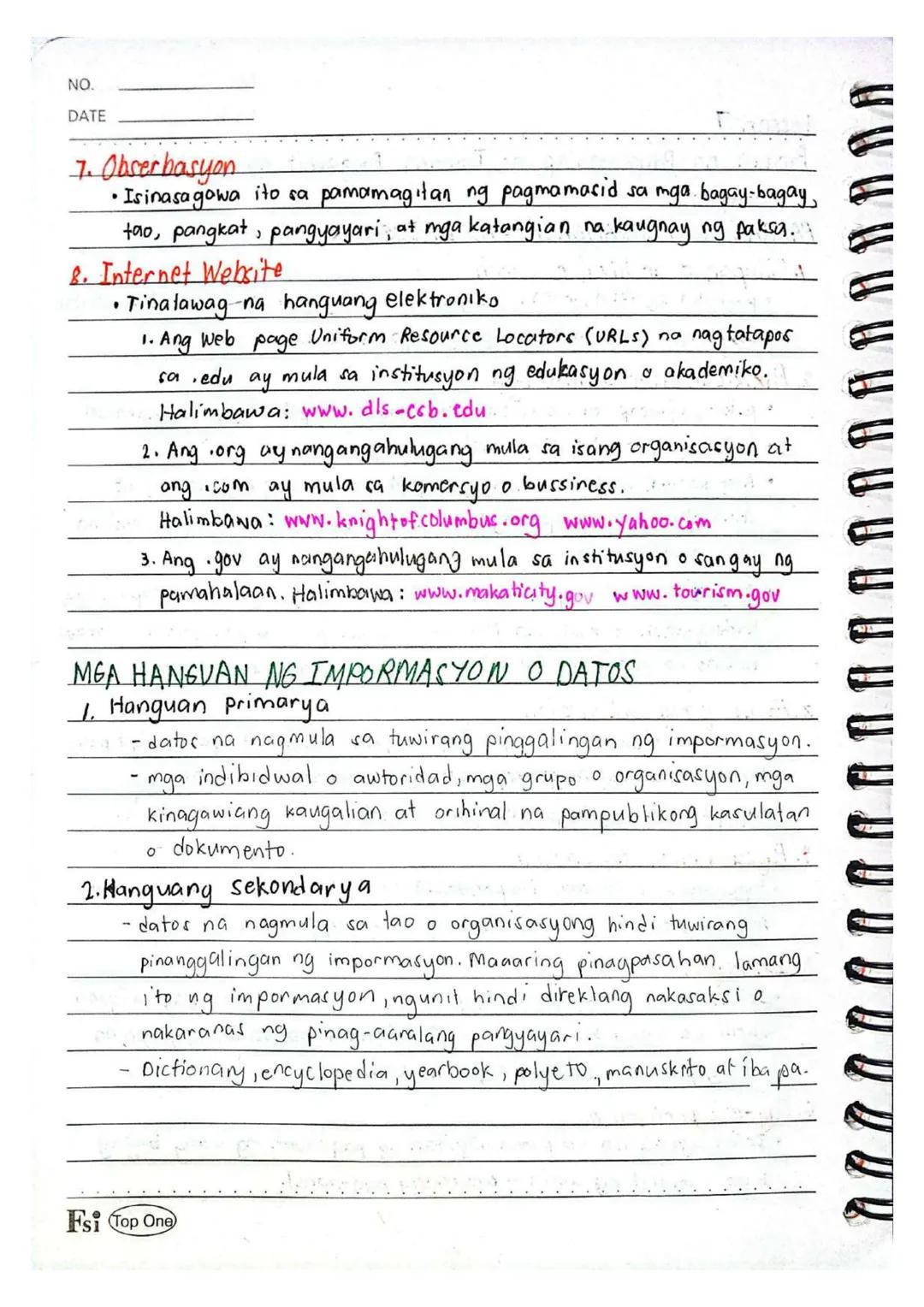 NO.
DATE
Lesson 1
Batayang Kaalaman sa Mapanuring Pagbasa
Ano ang Kahulugan ng Pagbabasa?
Lito ay proseso ng pag-aayos, pagkuha, at pag-unaw